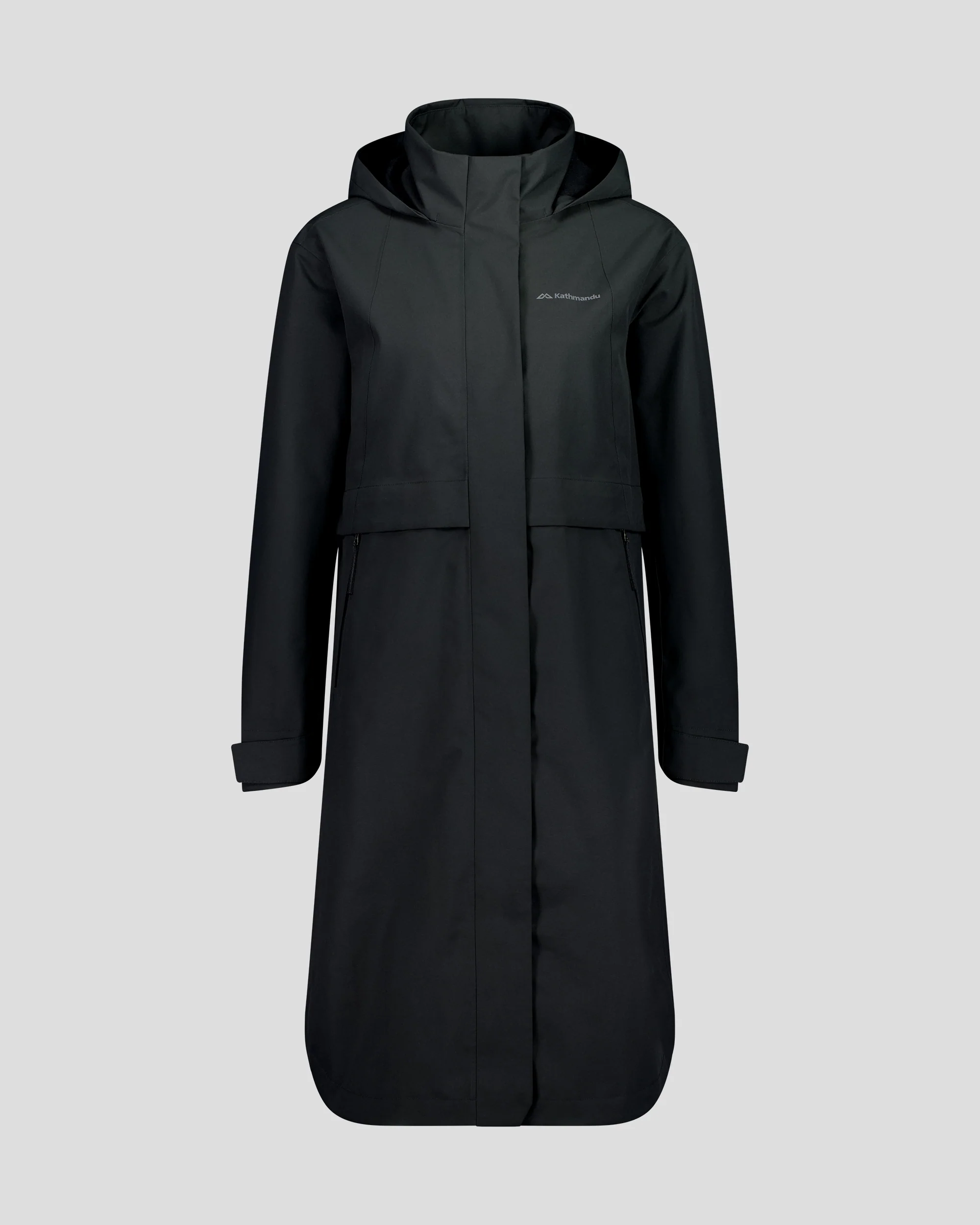 Women's Citytrek 2L Rain Long Parka -  Black Stingray - Image 3