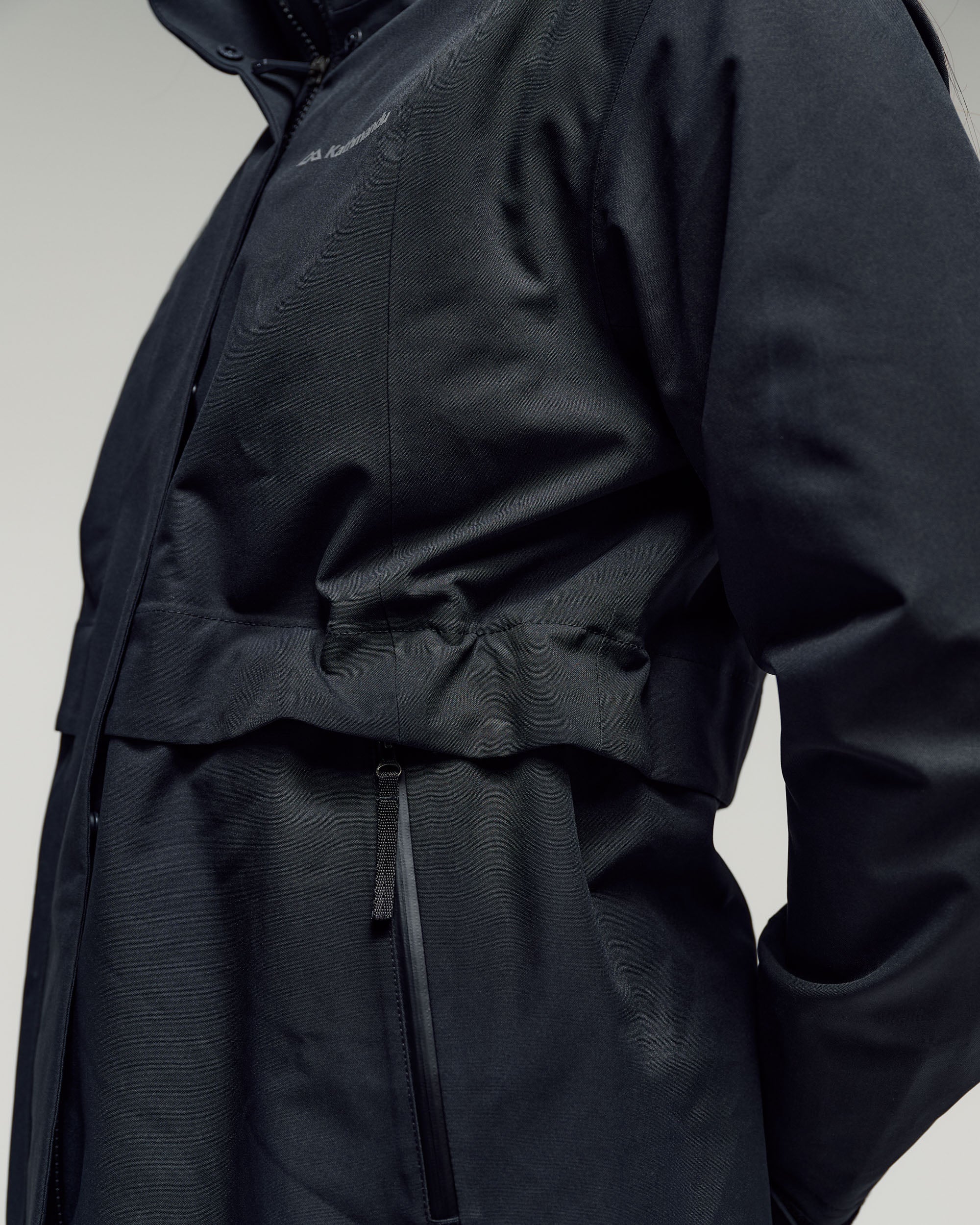 Women's Citytrek 2L Rain Long Parka -  Black Stingray - Image 5
