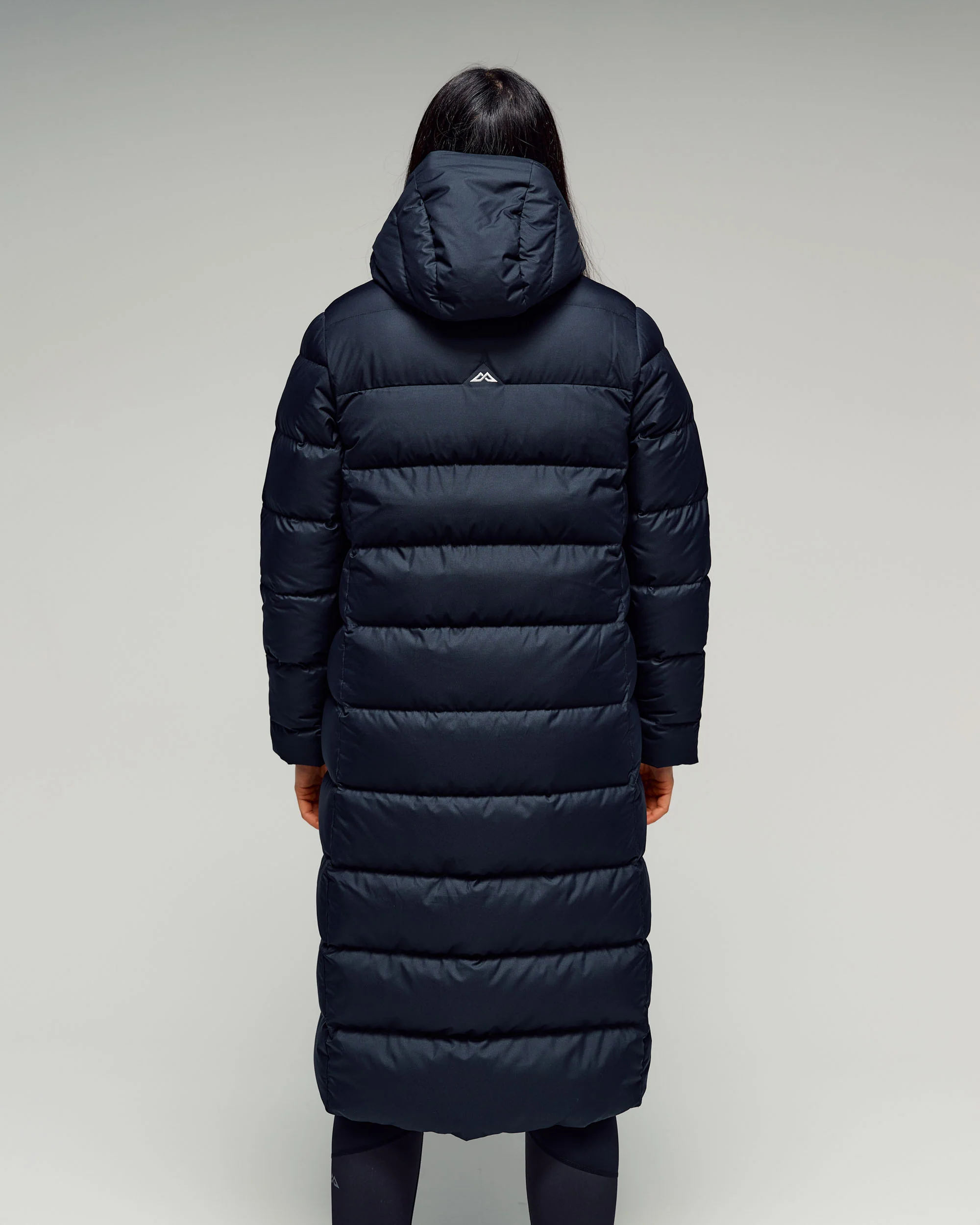 Women's Epiq Down Hooded Long Parka v2 - Black/Black - Image 3