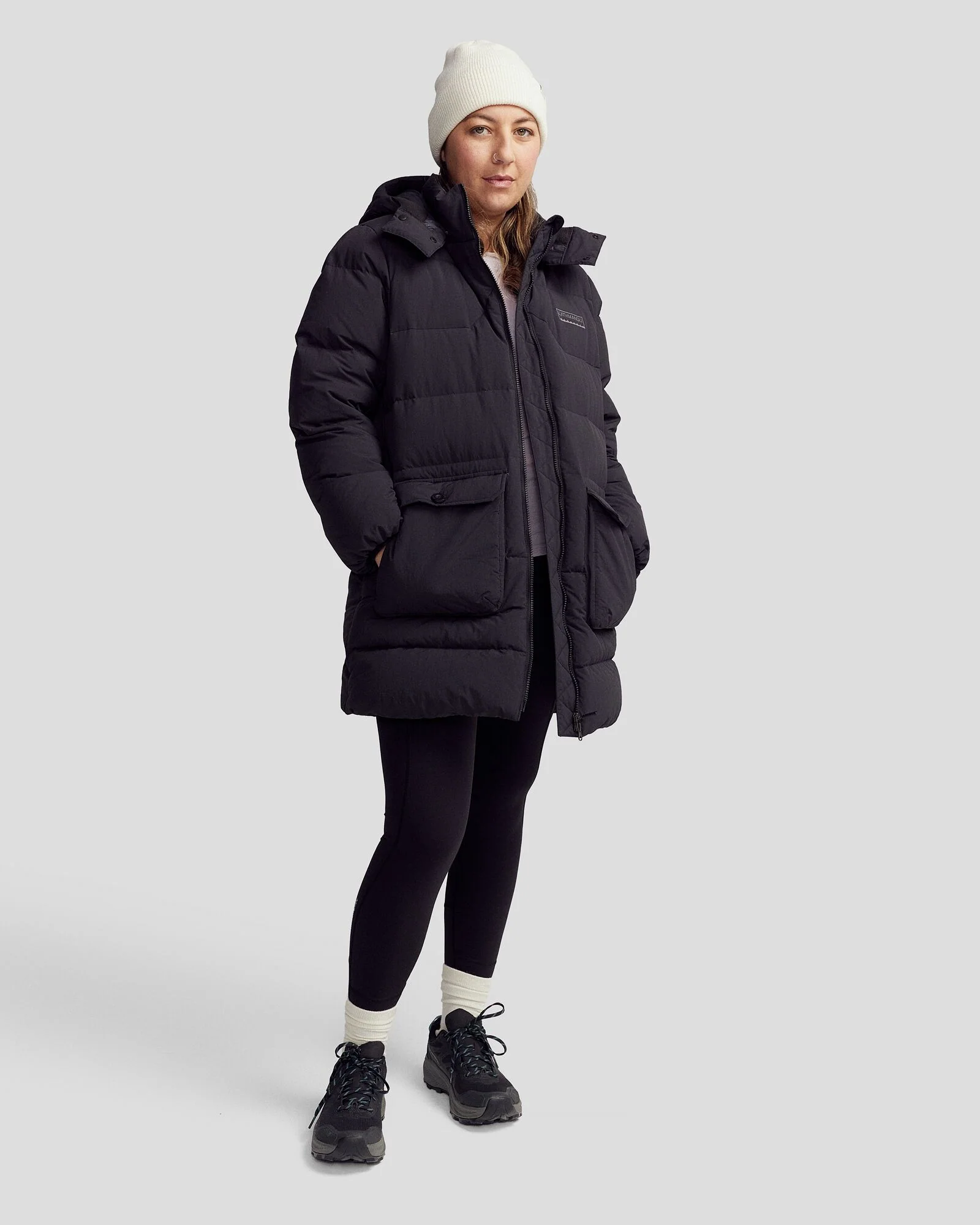 Women's Epiq Down Heritage Parka Jacket - Black Stingray - Image 10