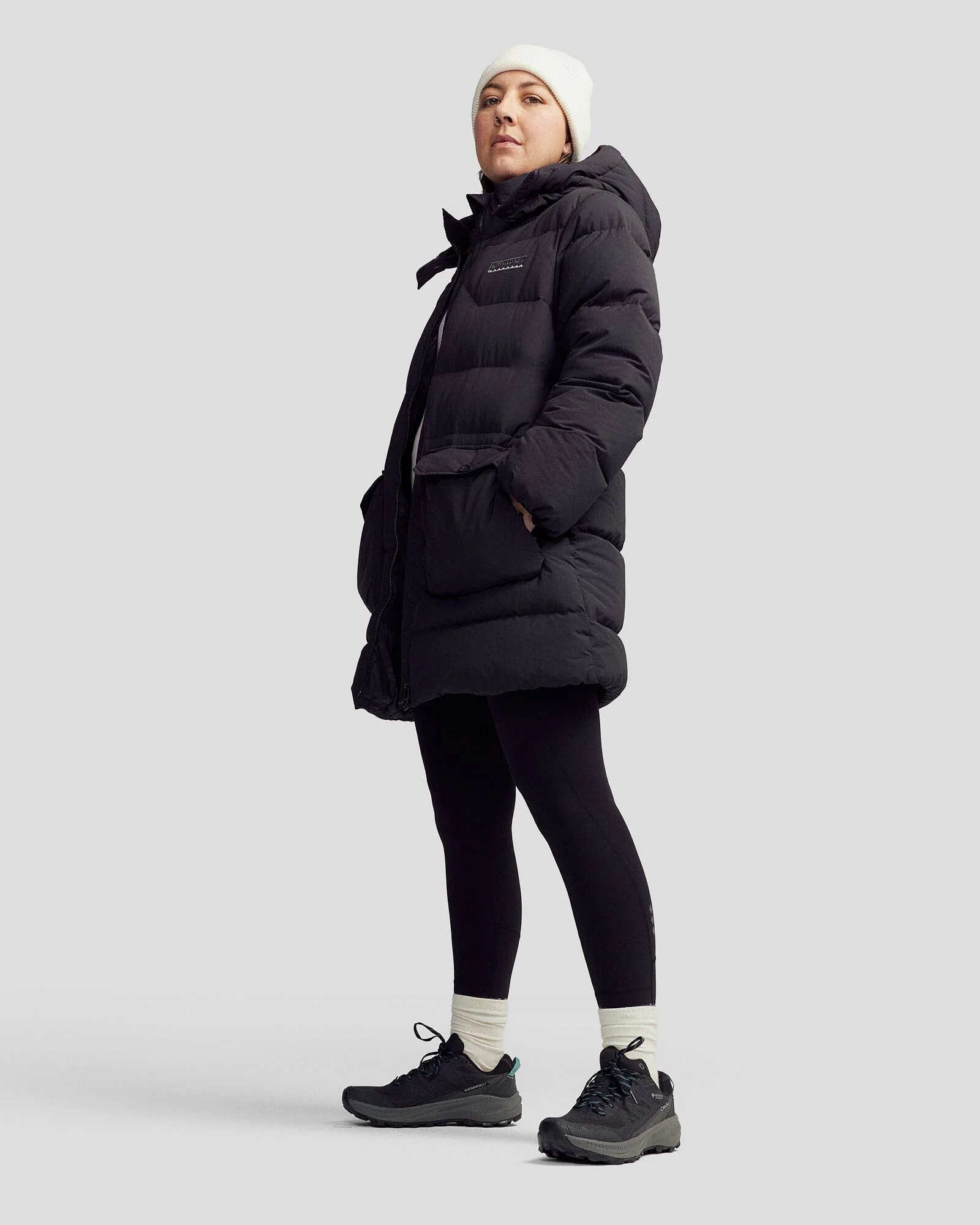 Women's Epiq Down Heritage Parka Jacket - Black Stingray - Image 5