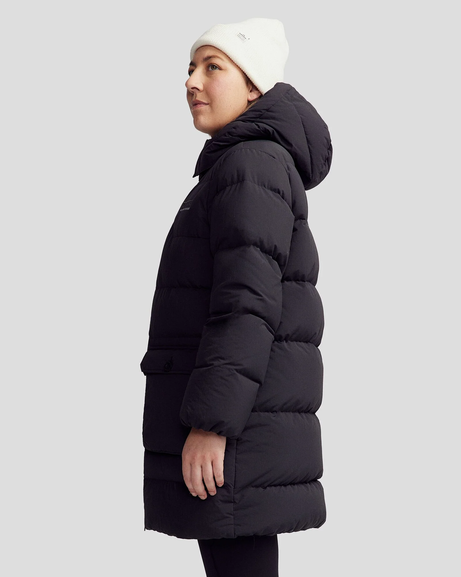 Women's Epiq Down Heritage Parka Jacket - Black Stingray - Image 6