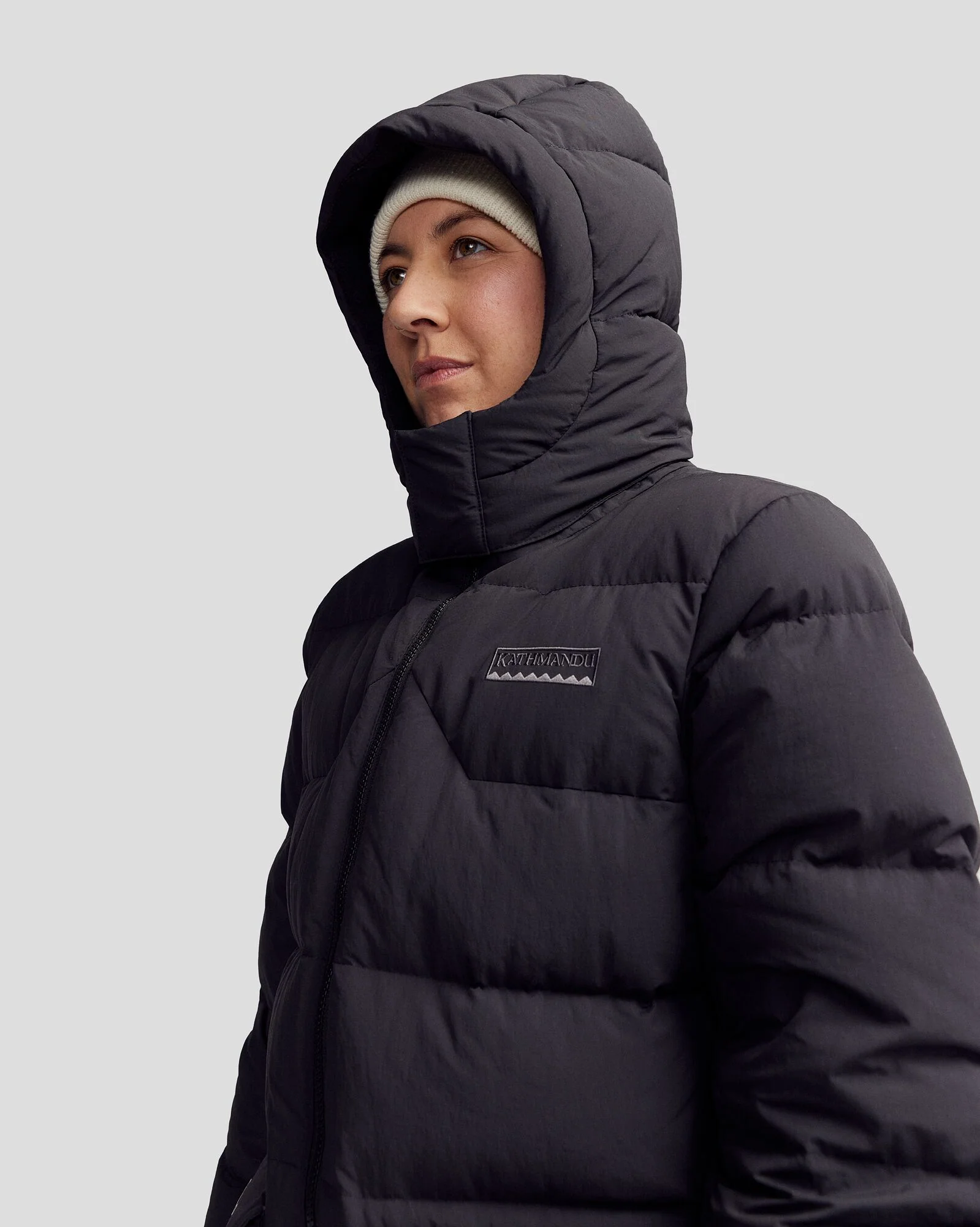Women's Epiq Down Heritage Parka Jacket - Black Stingray - Image 8