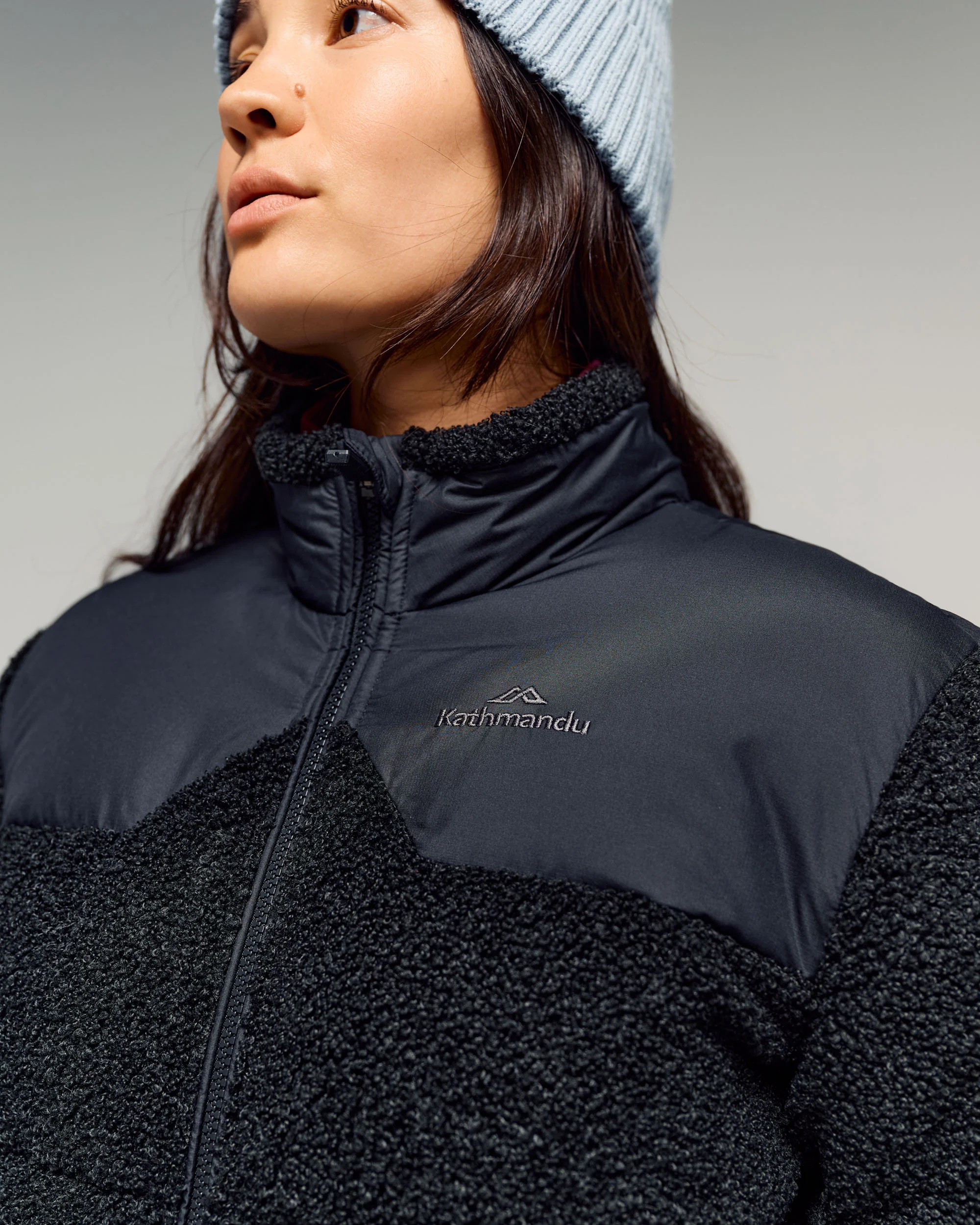 Women's Epiq Hybrid Fleece Jacket - Black Stingray - Image 6