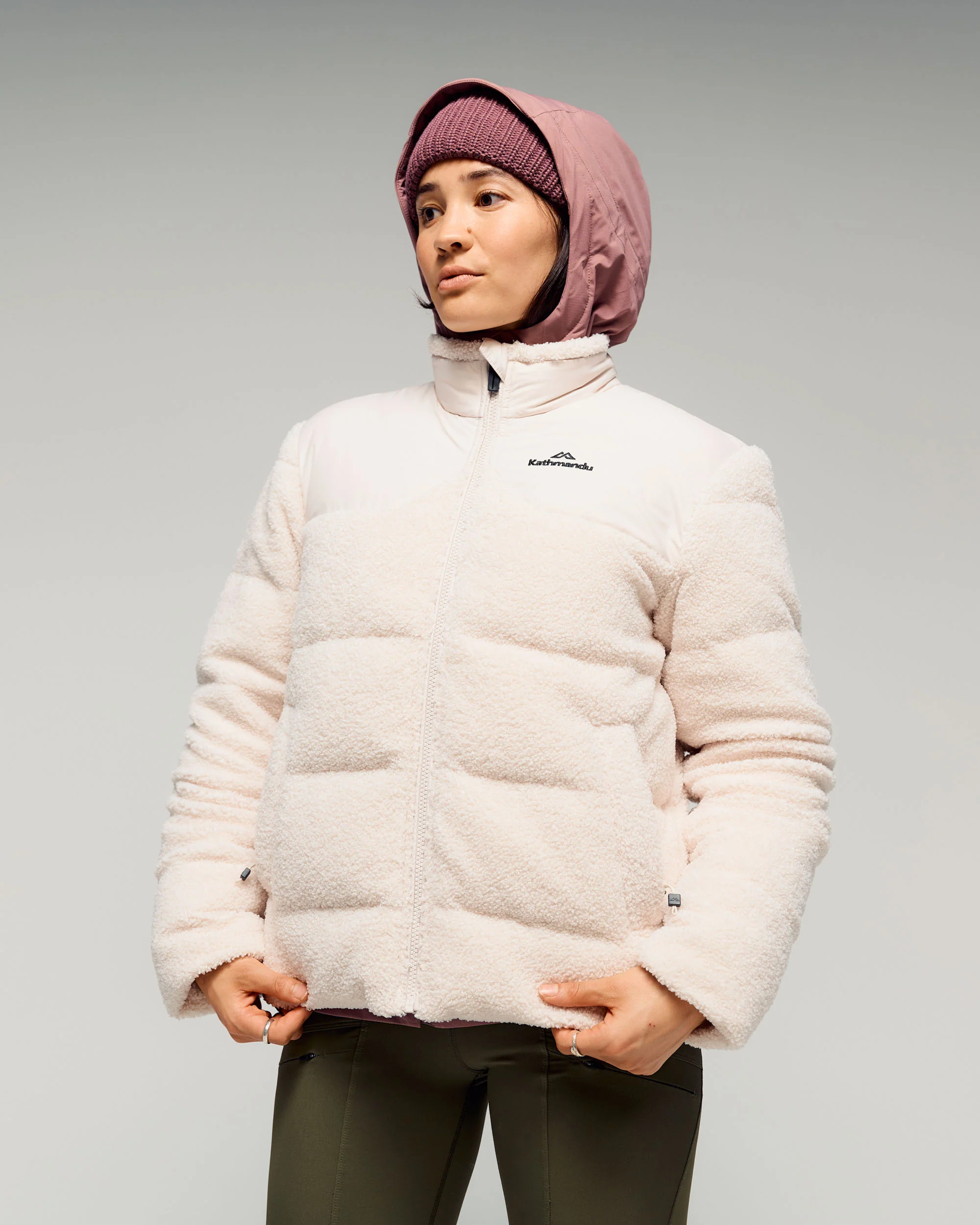 Women's Epiq Hybrid Fleece Jacket - Shroom - Image 3
