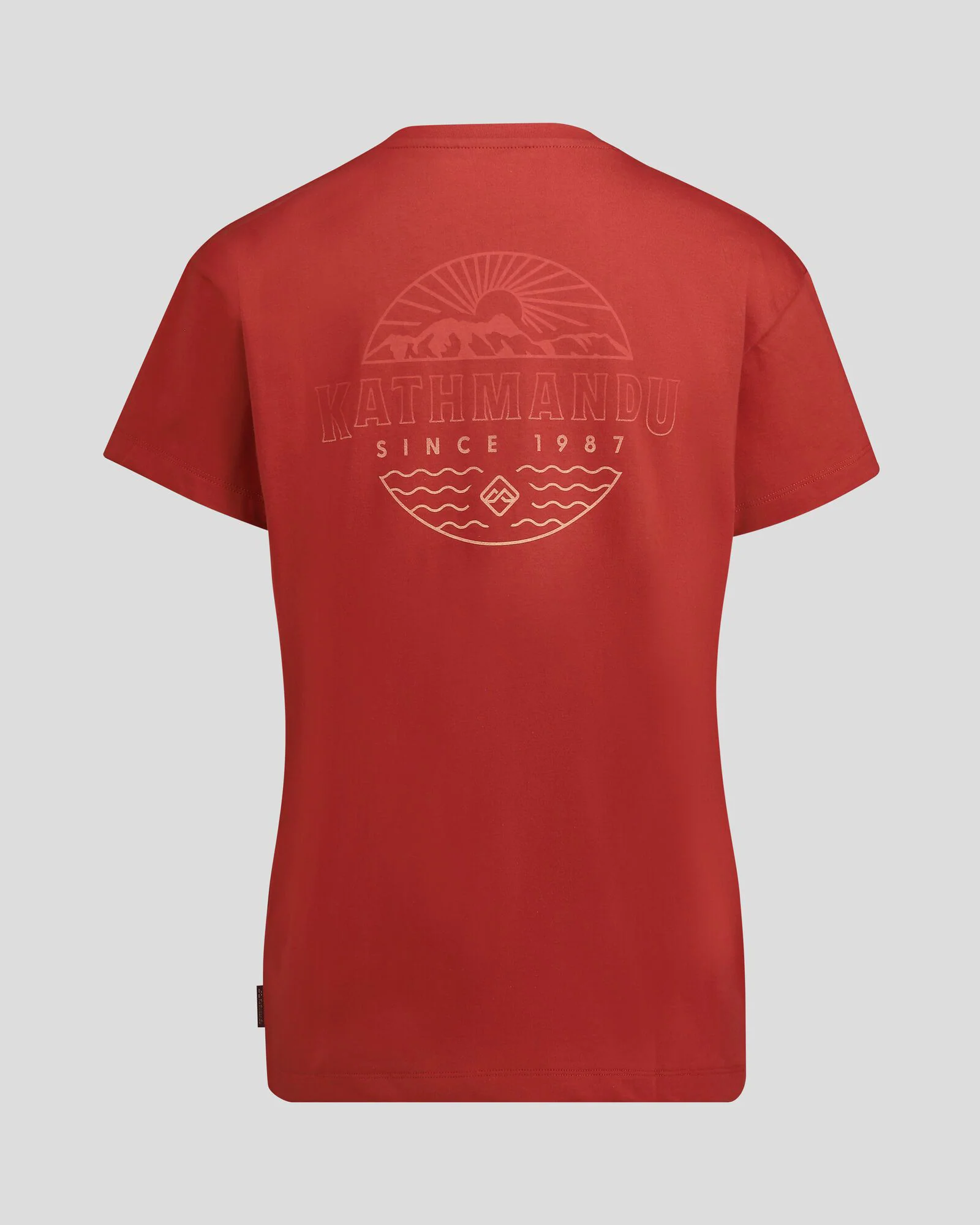 Women's Kathmandu Logo Faded Organic Cotton T-shirt - Spicy Chilli Pepper - Image 3