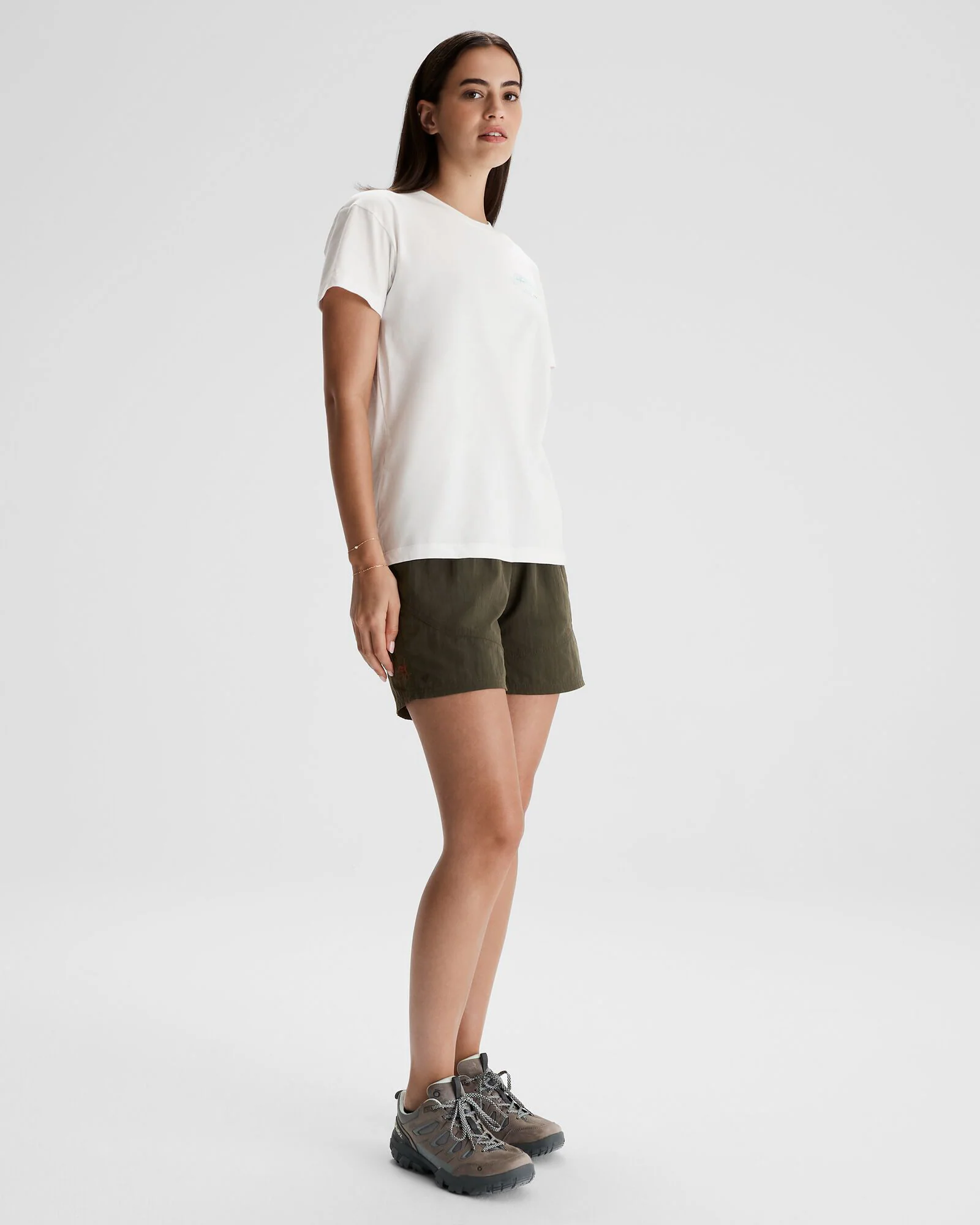 Women's Kathmandu Logo Faded Organic Cotton T-shirt - White - Image 2