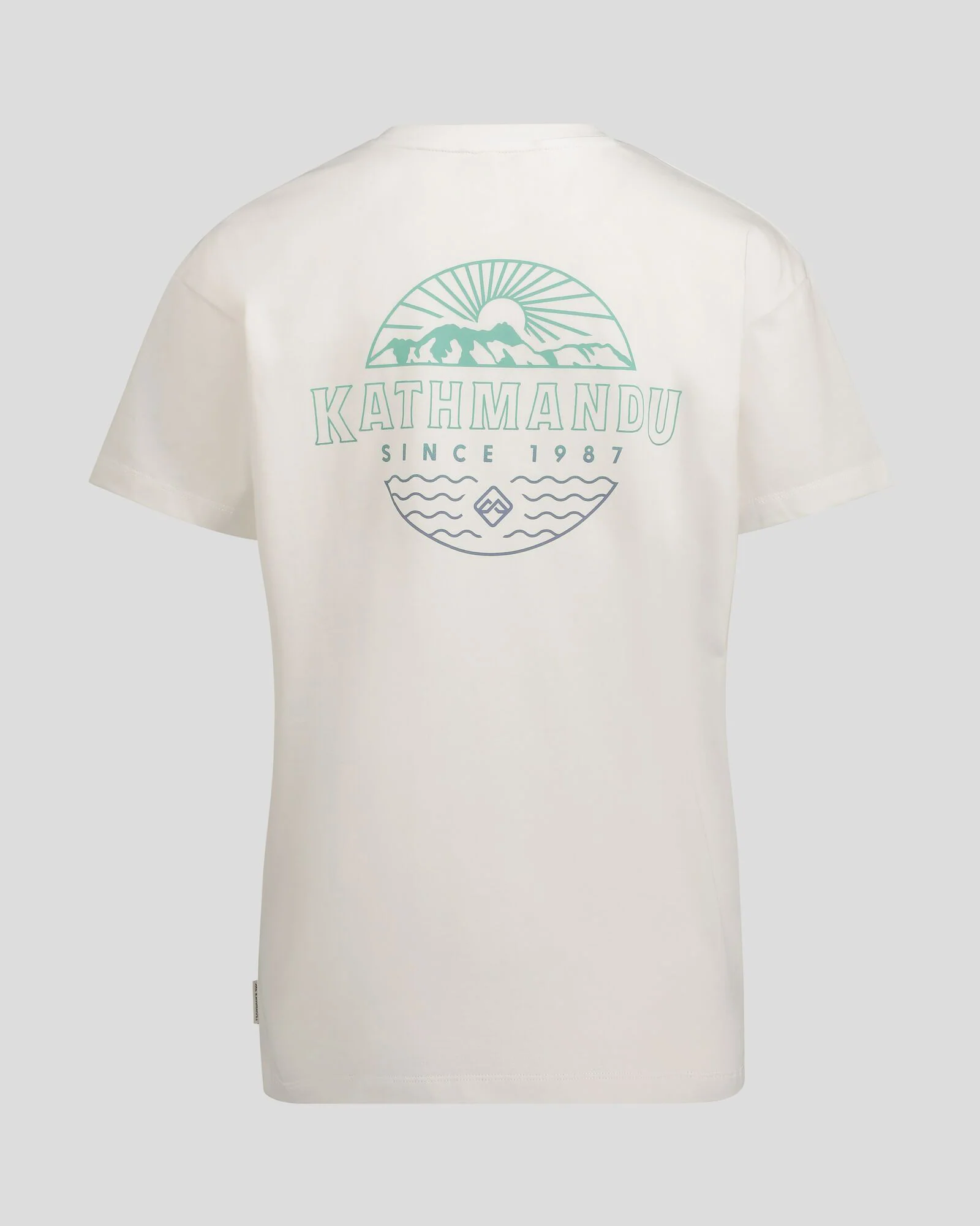 Women's Kathmandu Logo Faded Organic Cotton T-shirt - White - Image 5