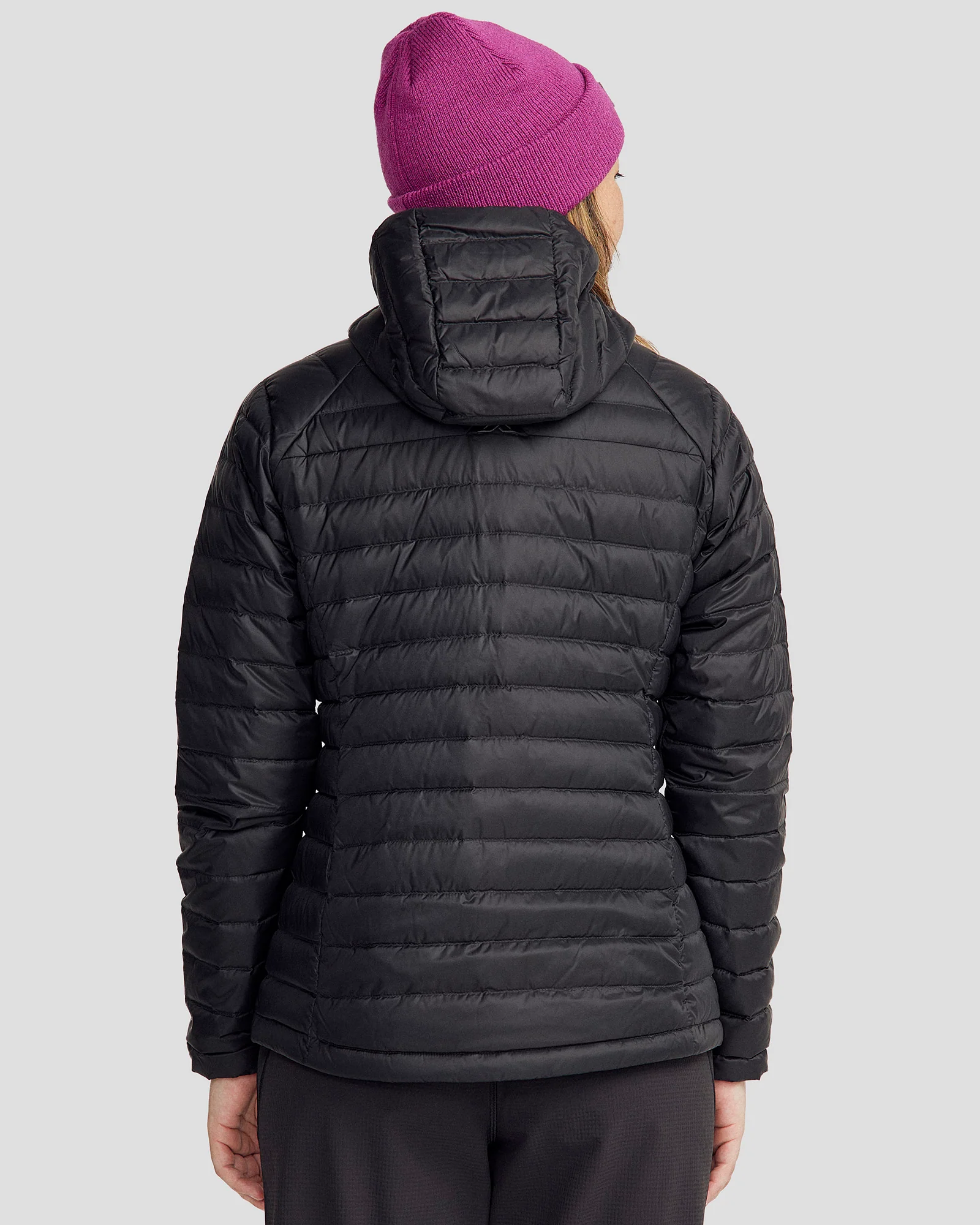 Women's Heli Down Hooded Jacket 3.0 - Black Stingray - Image 4
