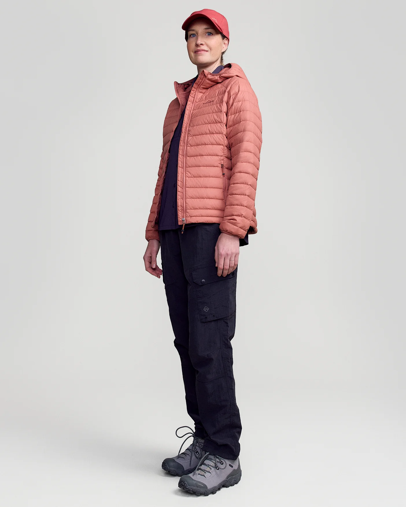 Women's Heli Down Hooded Jacket v3 - Clay - Image 2