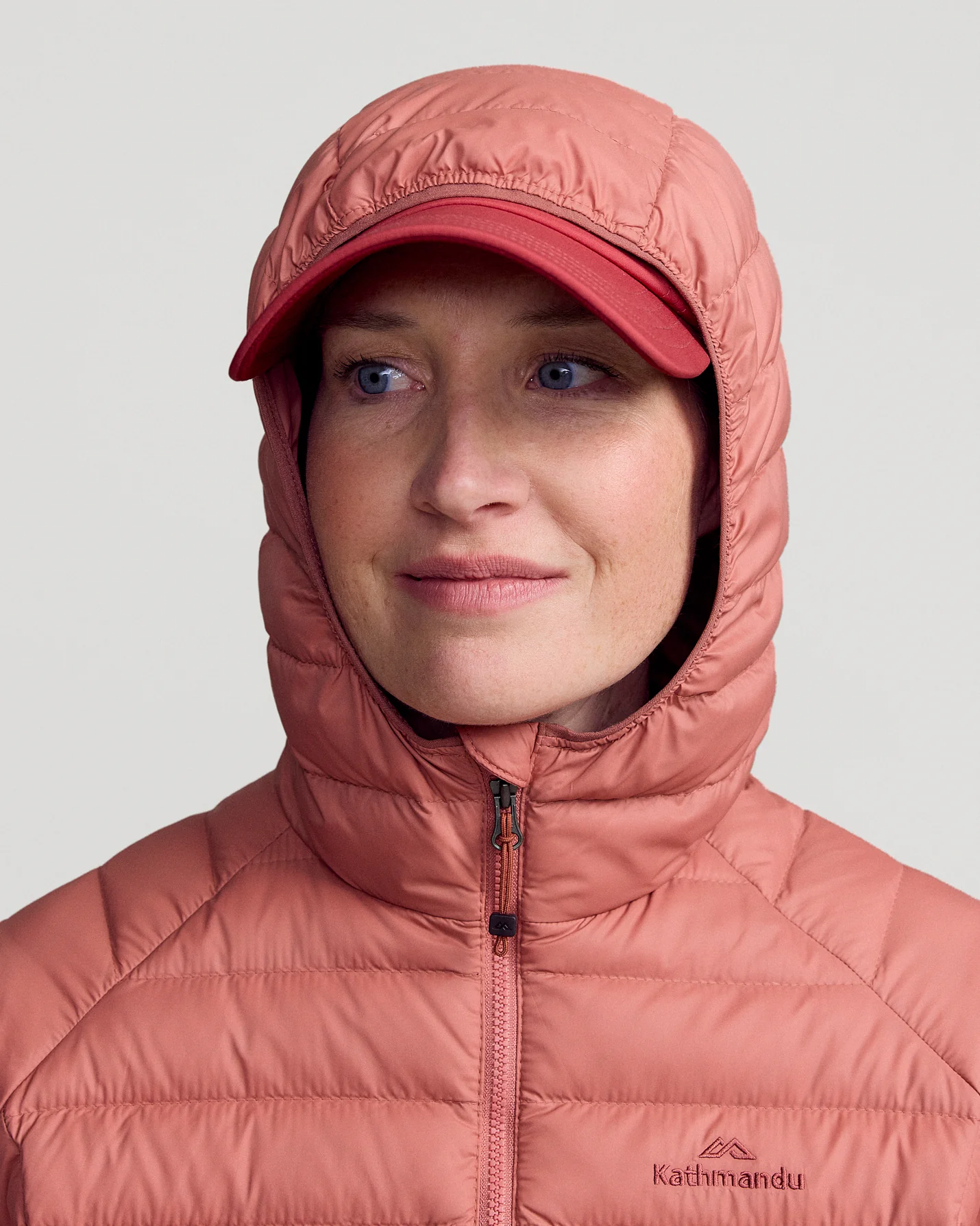 Women's Heli Down Hooded Jacket v3 - Clay - Image 5
