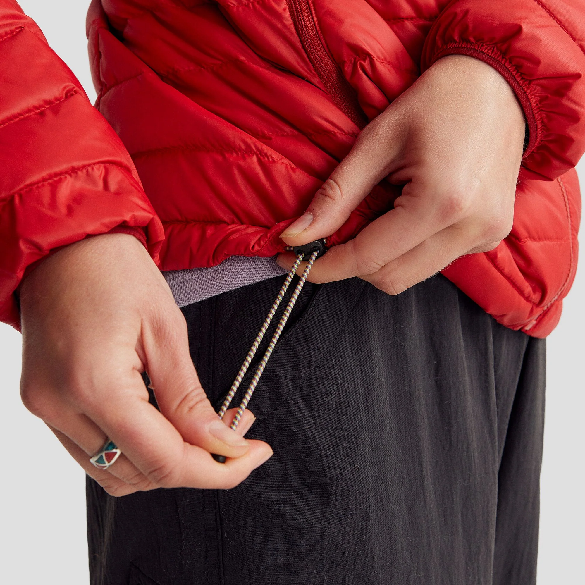 Women's Heli Down Hooded Jacket v3 - Spicy Chilli Pepper - Image 5