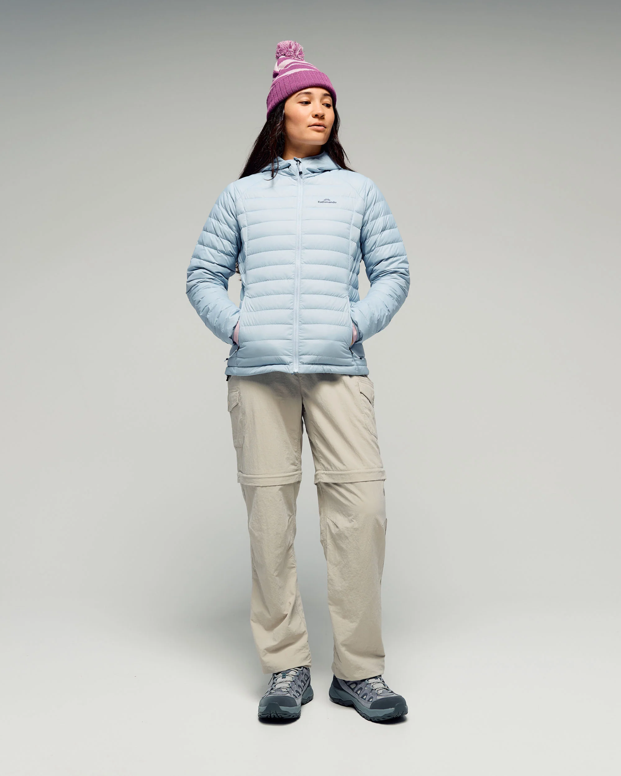 Women's Heli Down Hooded Jacket 3.0 - Tech Blue - Image 2