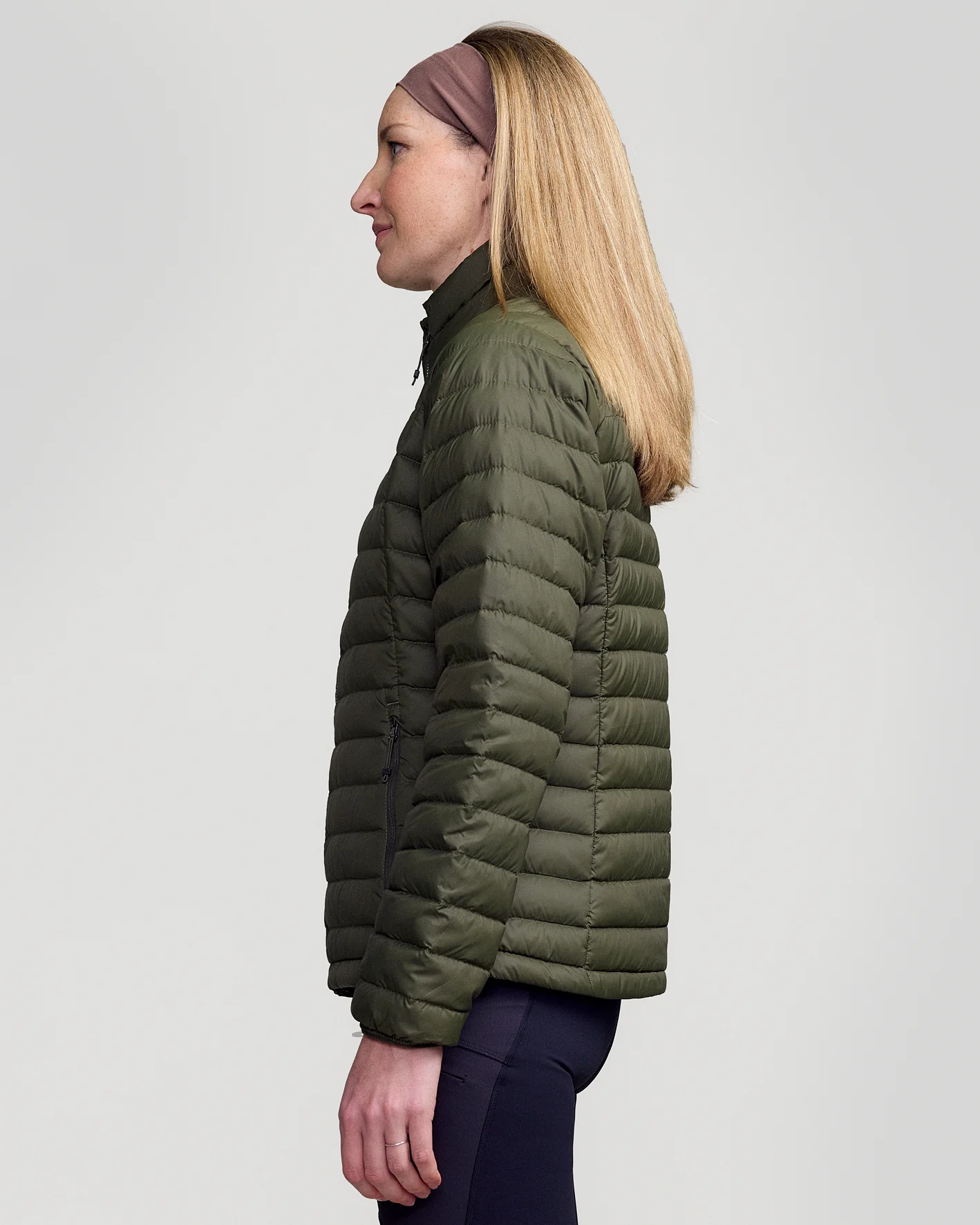Women's Heli Down Jacket 4.0 - Light Moss - Image 3
