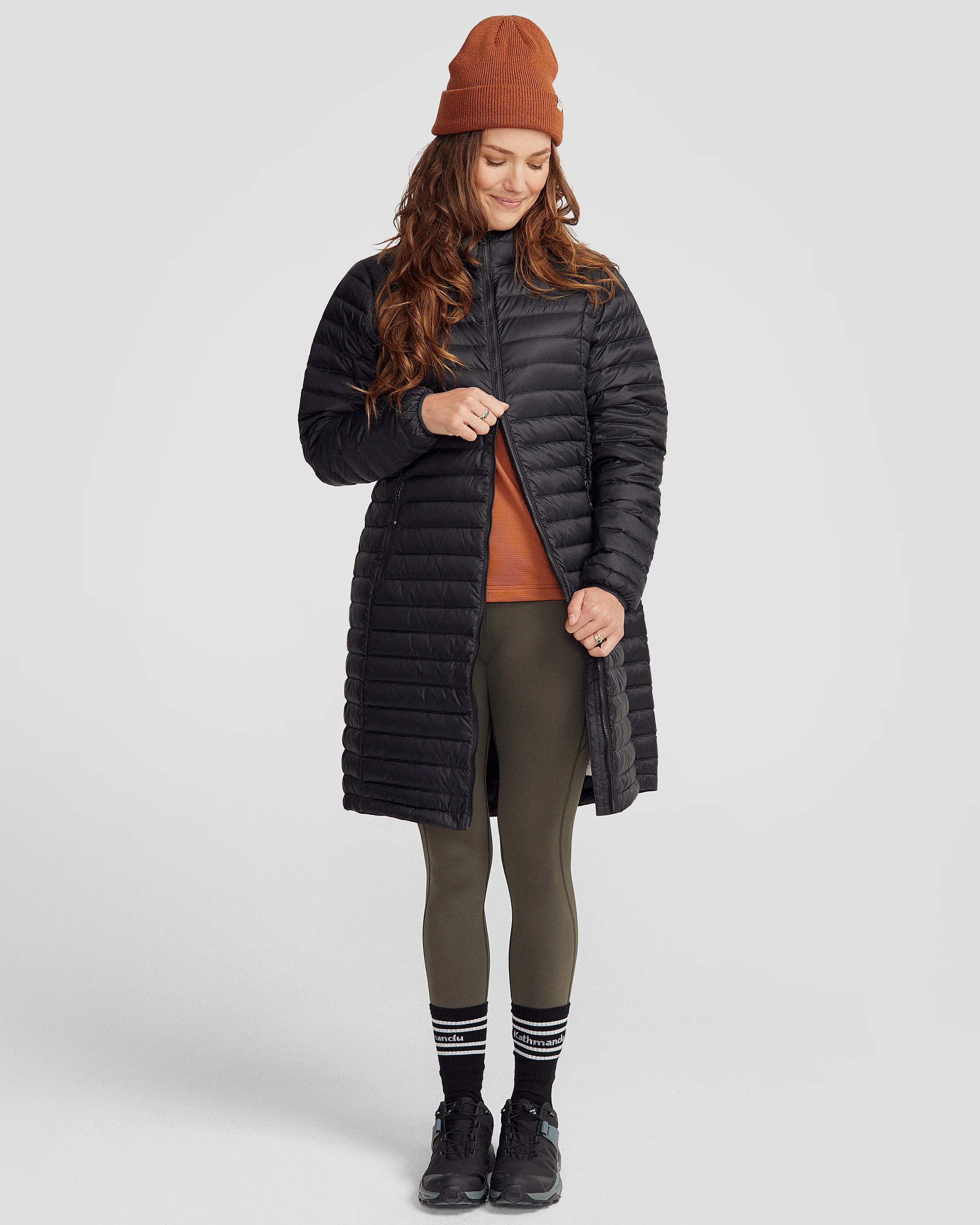 Women's Heli Down Parka Jacket - Black Stingray - Image 2