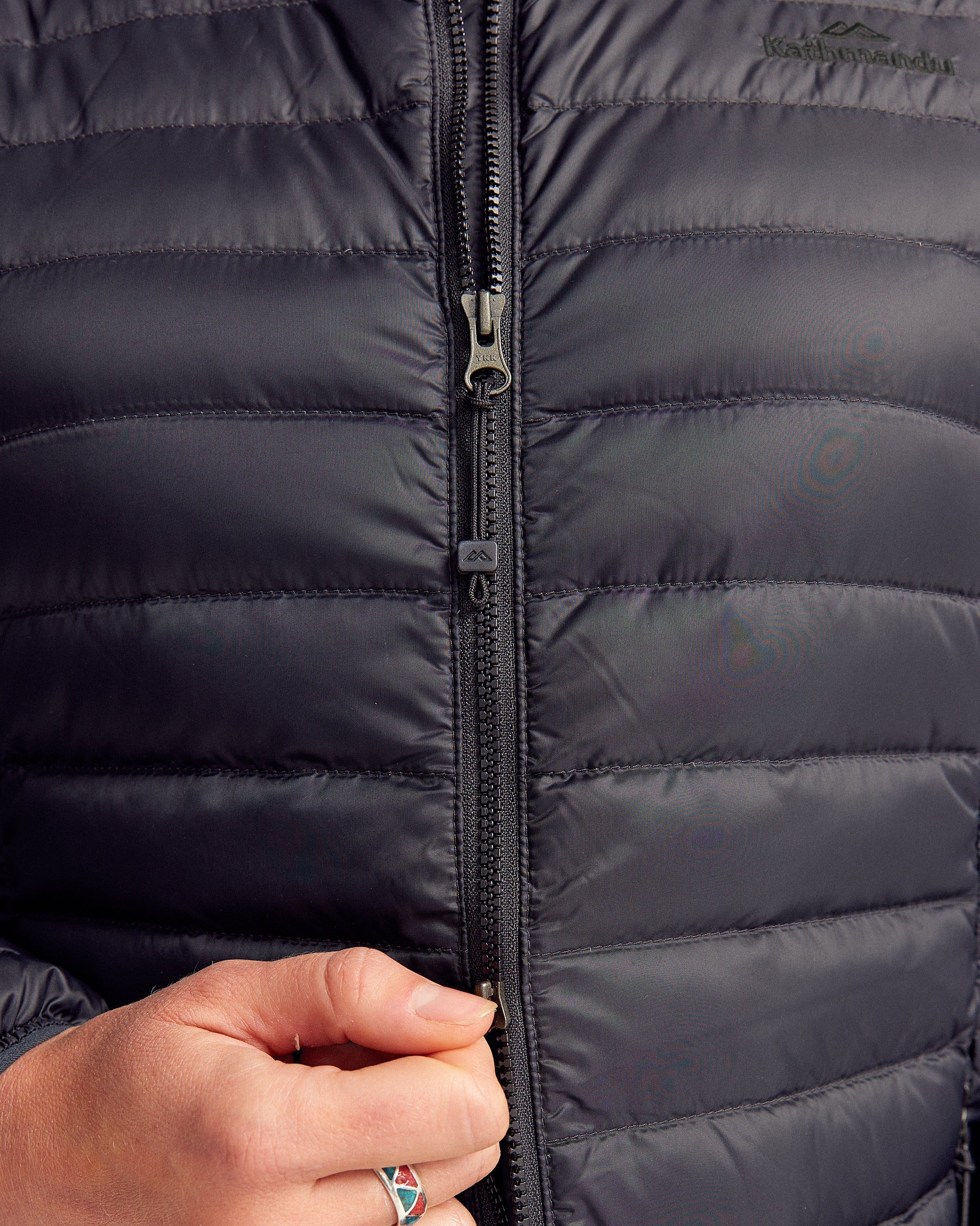 Women's Heli Down Parka Jacket - Black Stingray - Image 6
