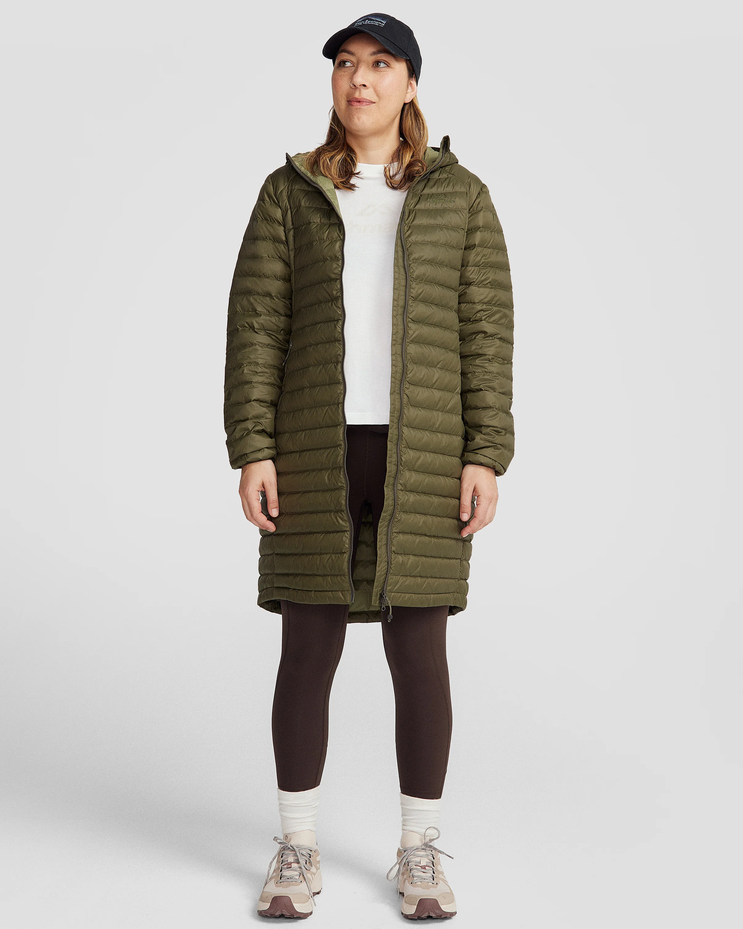 Women's Heli Down Parka Jacket - Light Moss - Image 2