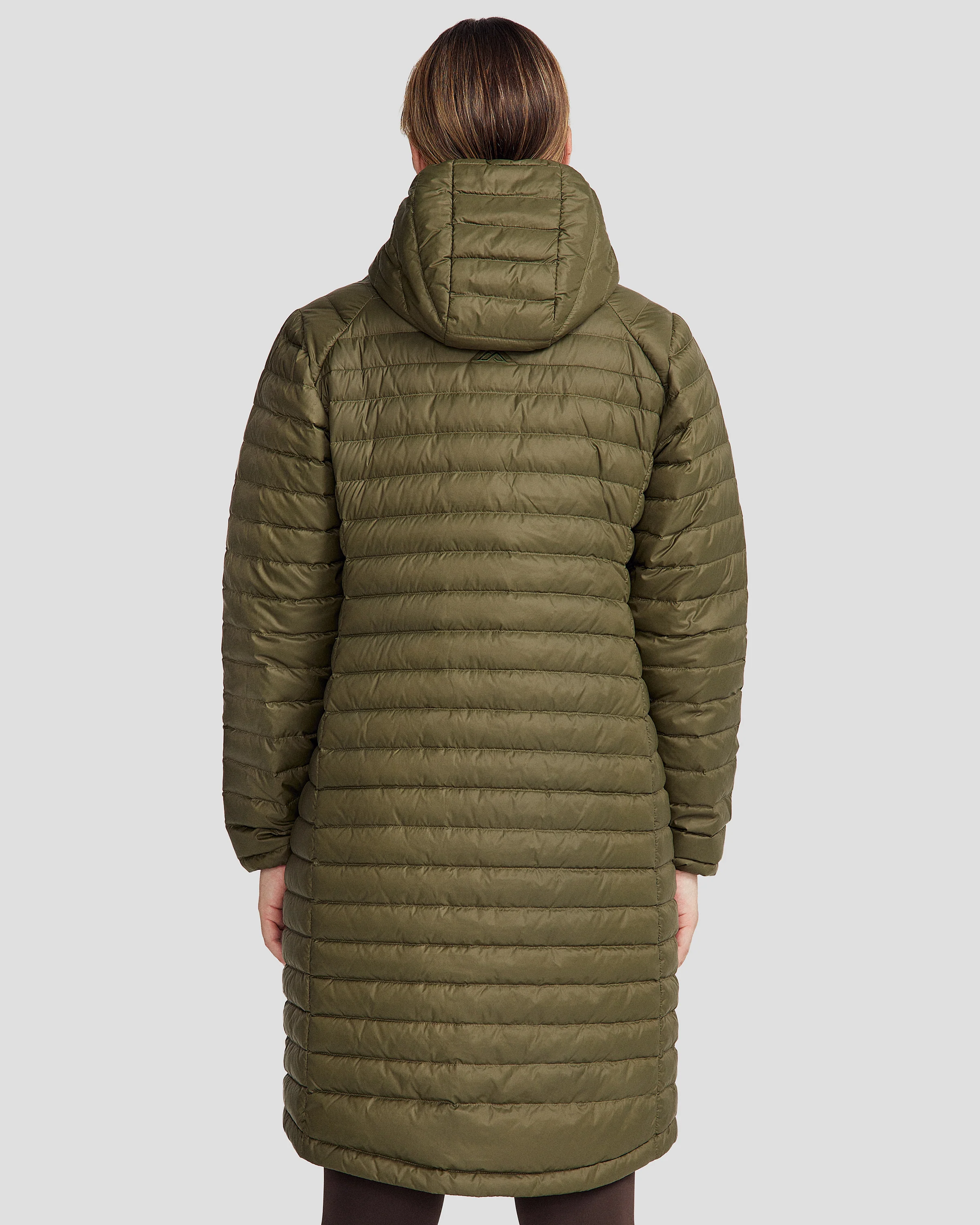 Women's Heli Down Parka Jacket - Light Moss - Image 4
