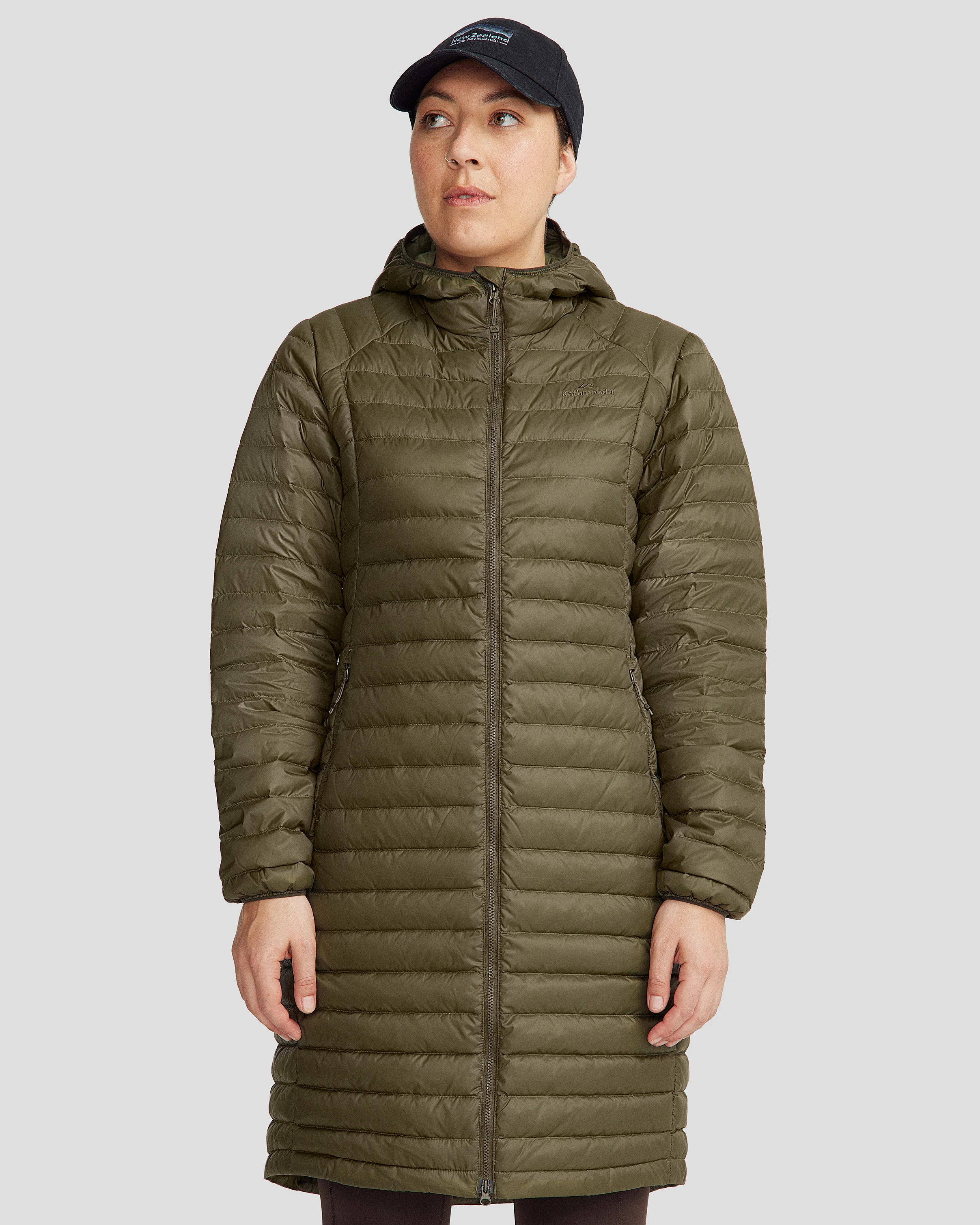 Women's Heli Down Parka Jacket - Light Moss - Image 7
