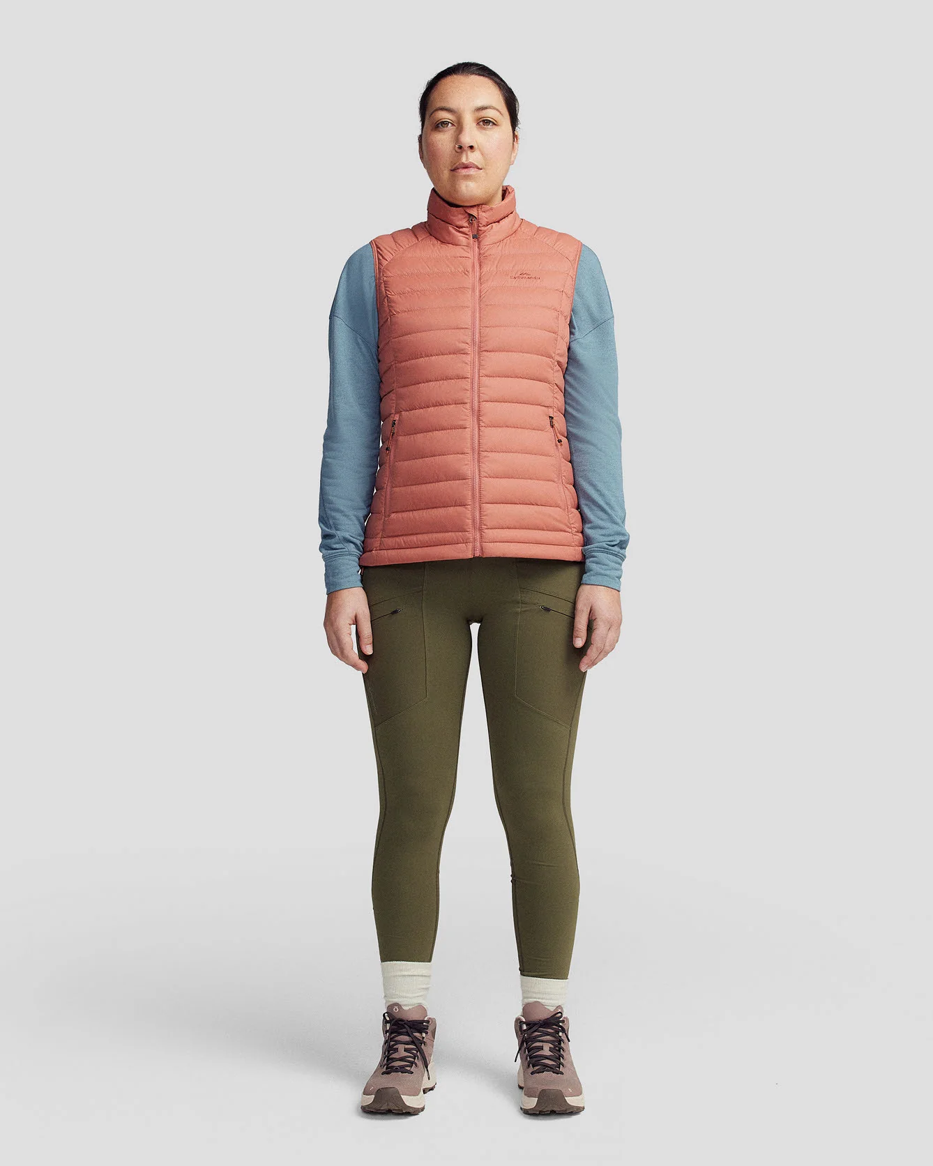 Women's Heli Down Vest v2 - Clay - Image 2