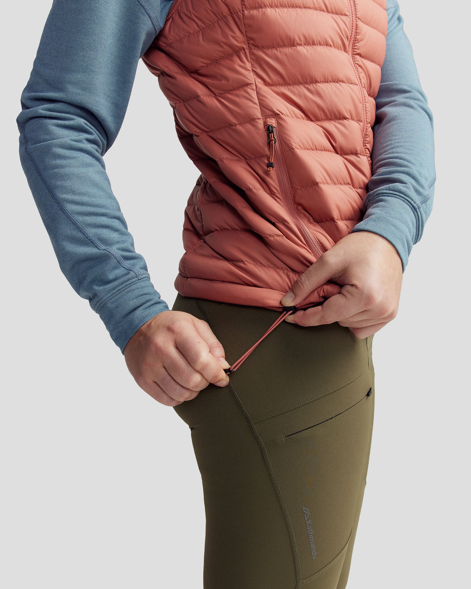 Women's Heli Down Vest v2 - Clay - Image 3