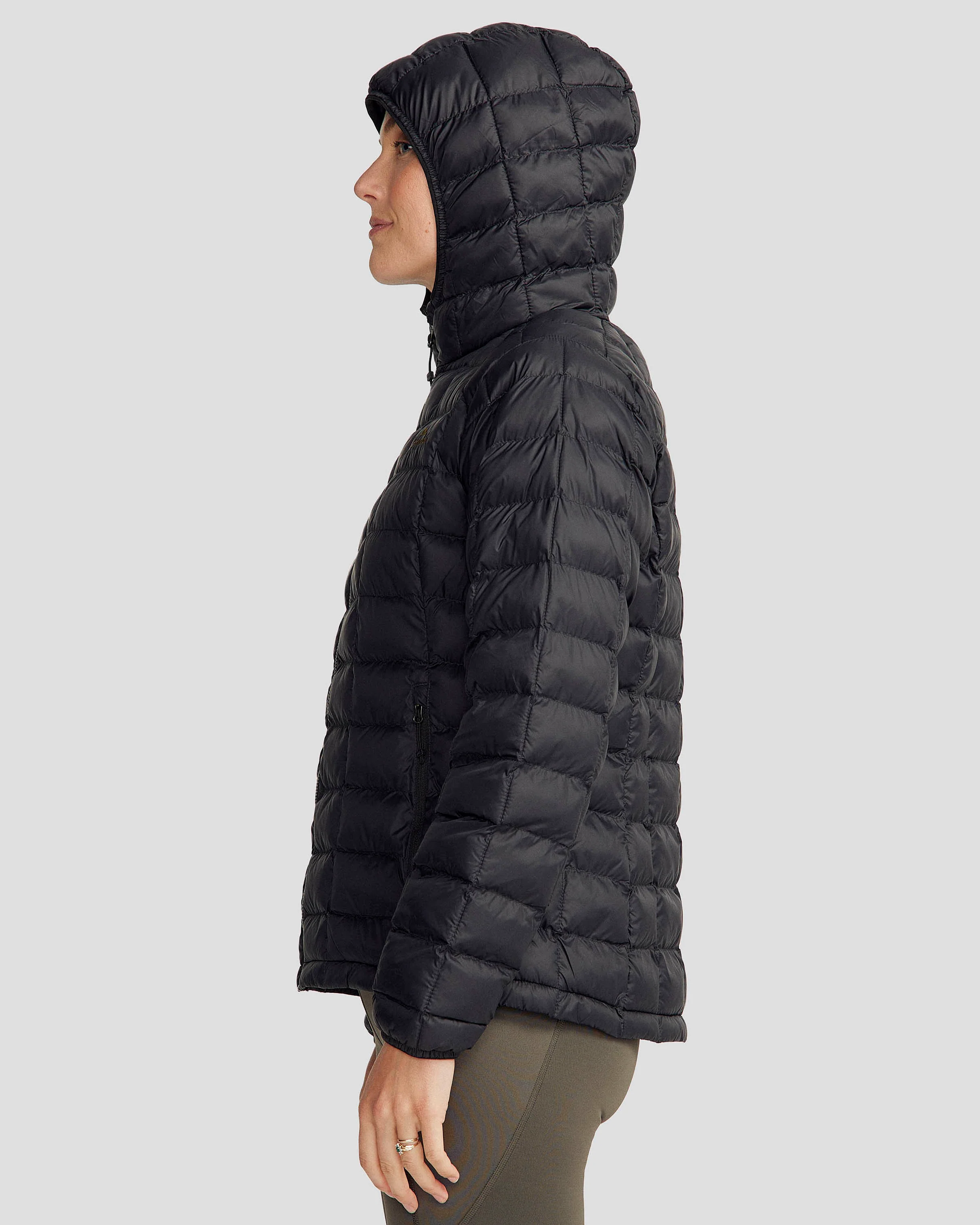 Women's Heli Insulated Hooded Jacket - Black Stingray - Image 3
