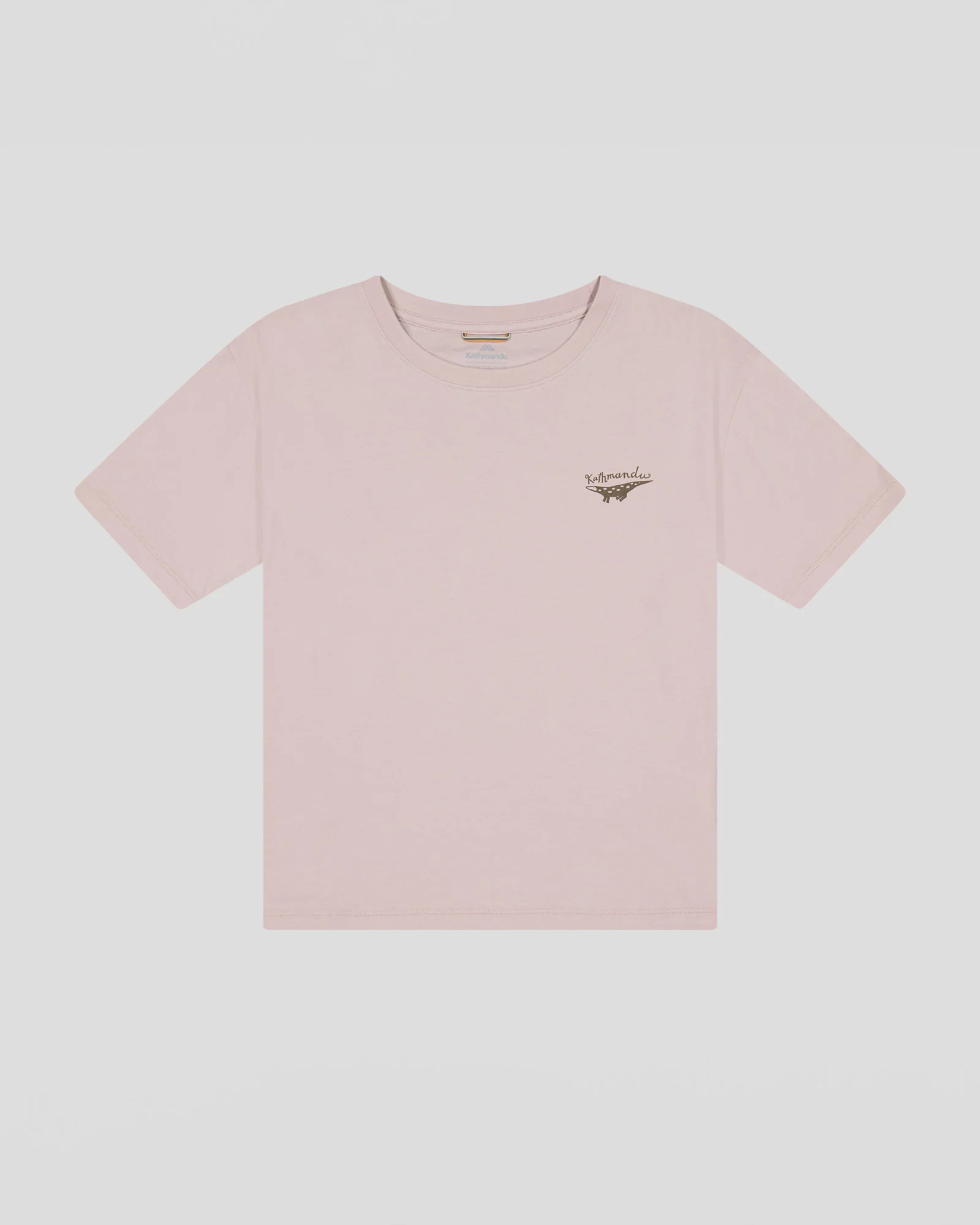Women's Lizard Organic Cotton T-shirt - Light Taupe - Image 4