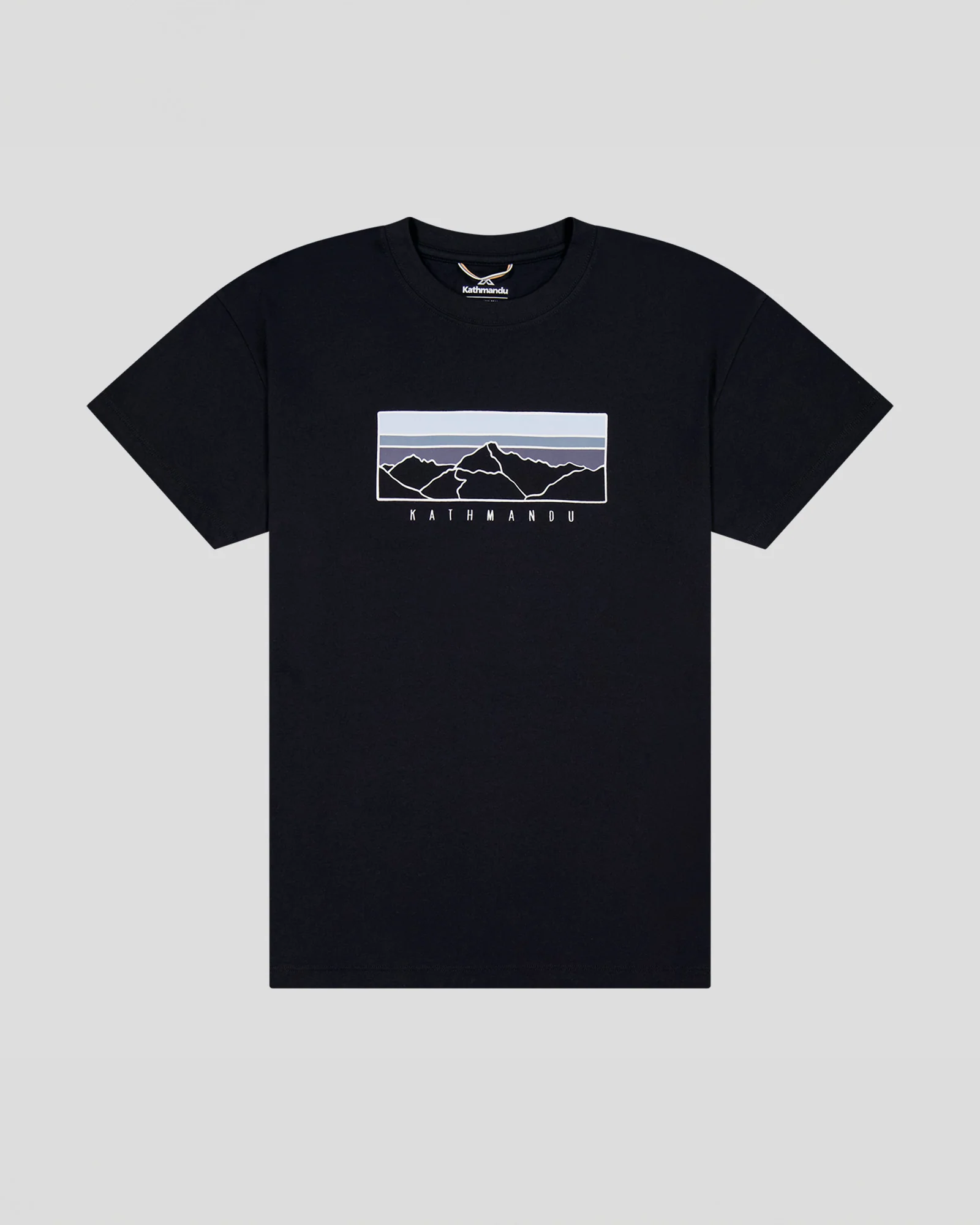 Women's Mountain Sunset Organic Cotton T-shirt - Black Stingray - Image 4