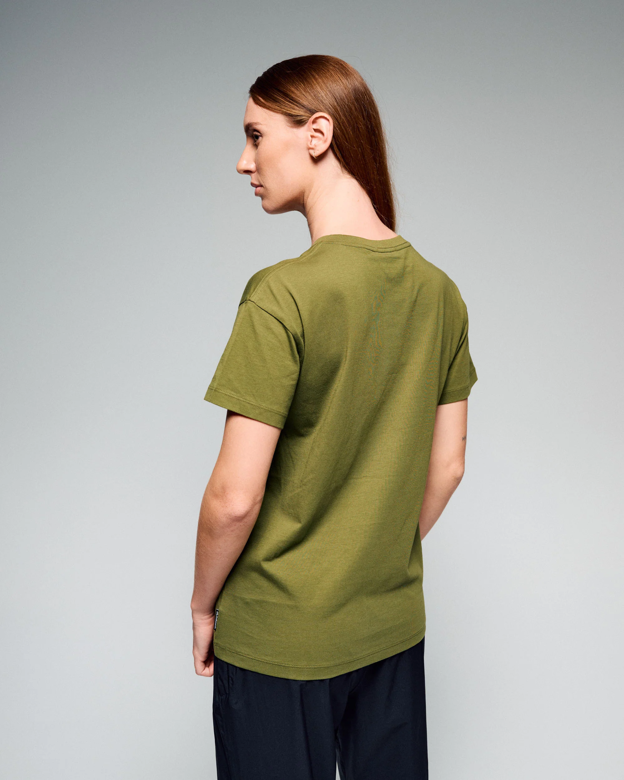 Women's Mountain Sunset Organic Cotton T-shirt - Dark Fern - Image 4