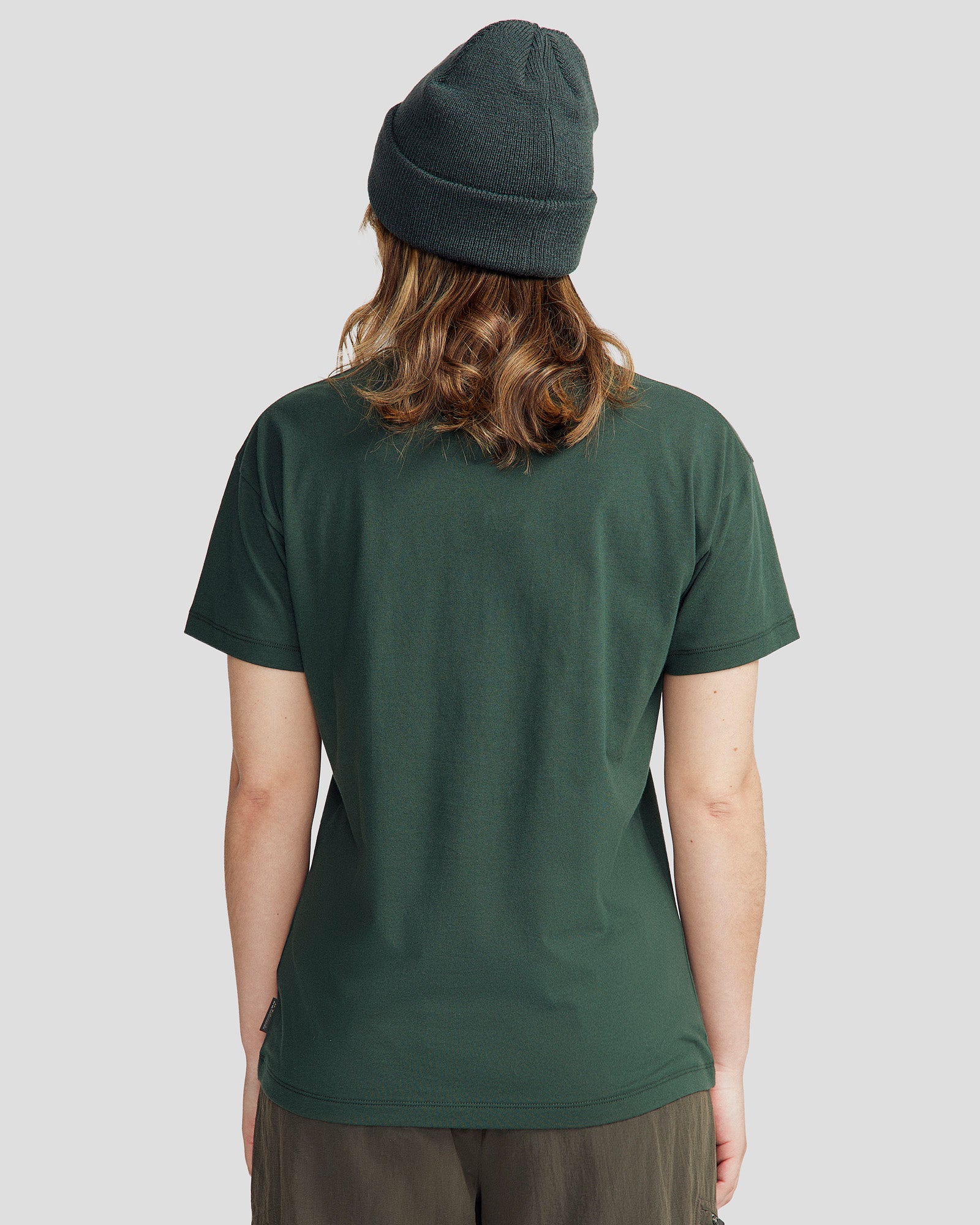 Women's Mountain Sunset Organic Cotton T-shirt - Deep Forest - Image 3