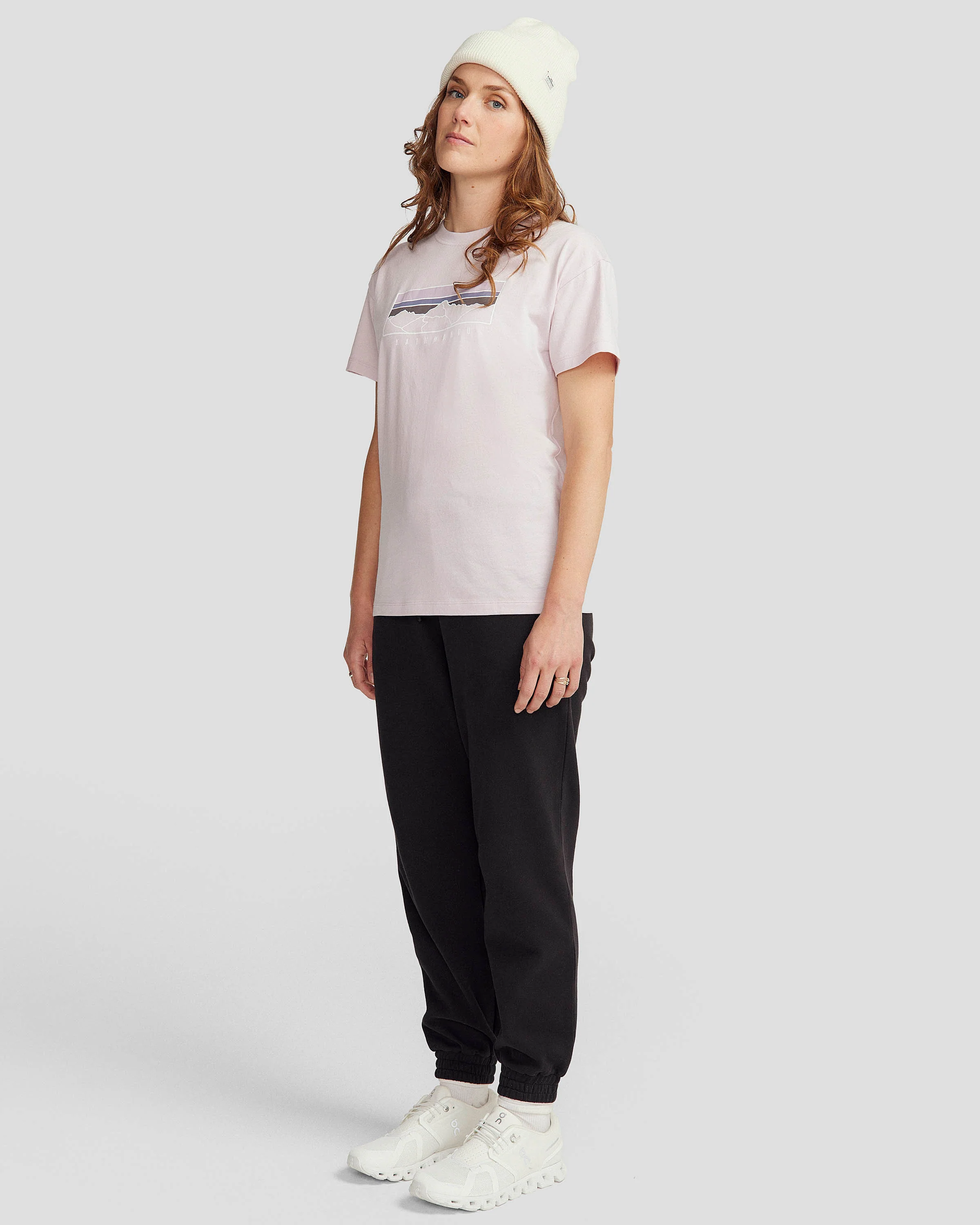 Women's Mountain Sunset Organic Cotton T-shirt - Stardust - Image 2