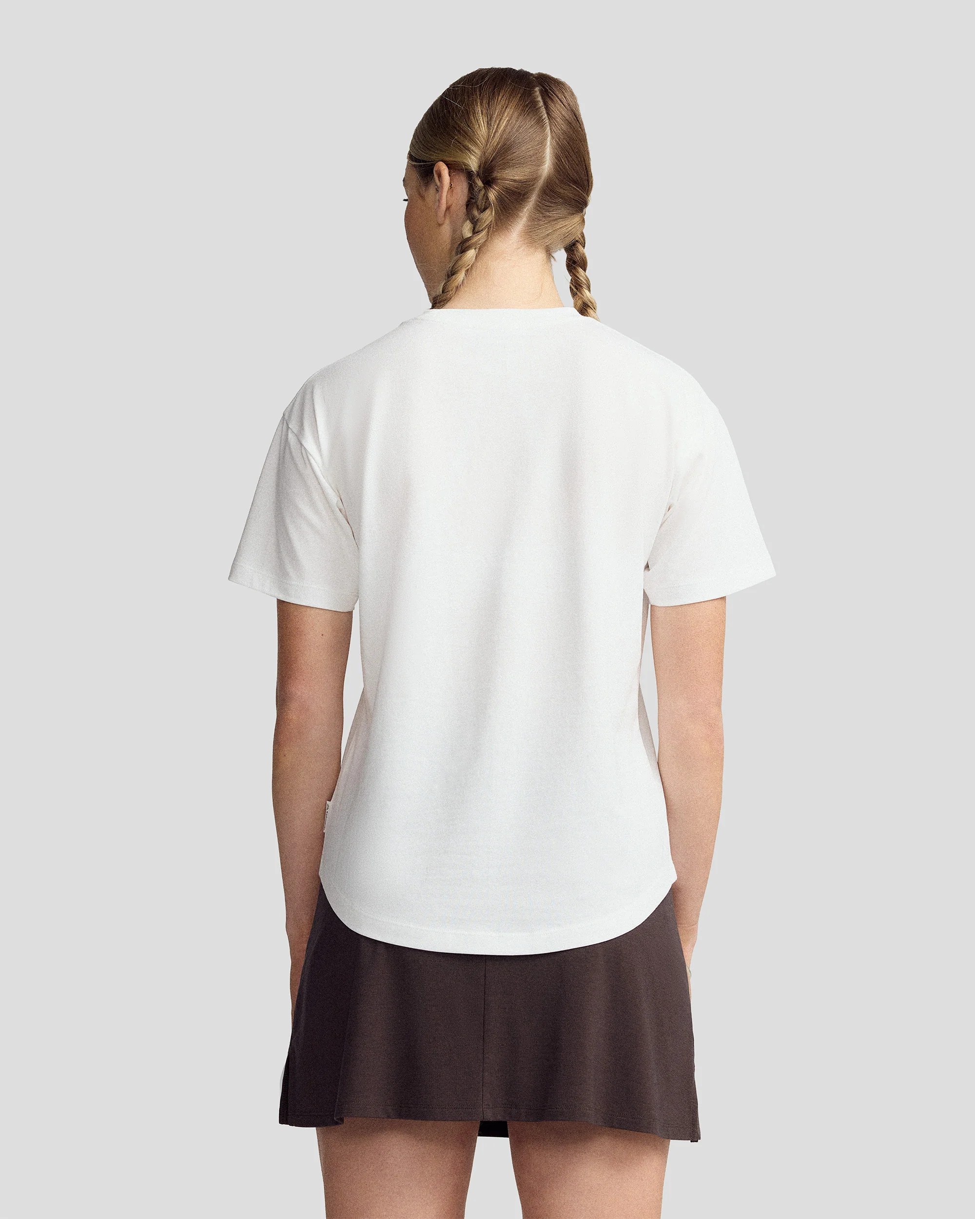 Women’s Mt Cook Lily Organic Cotton T-Shirt - White - Image 3