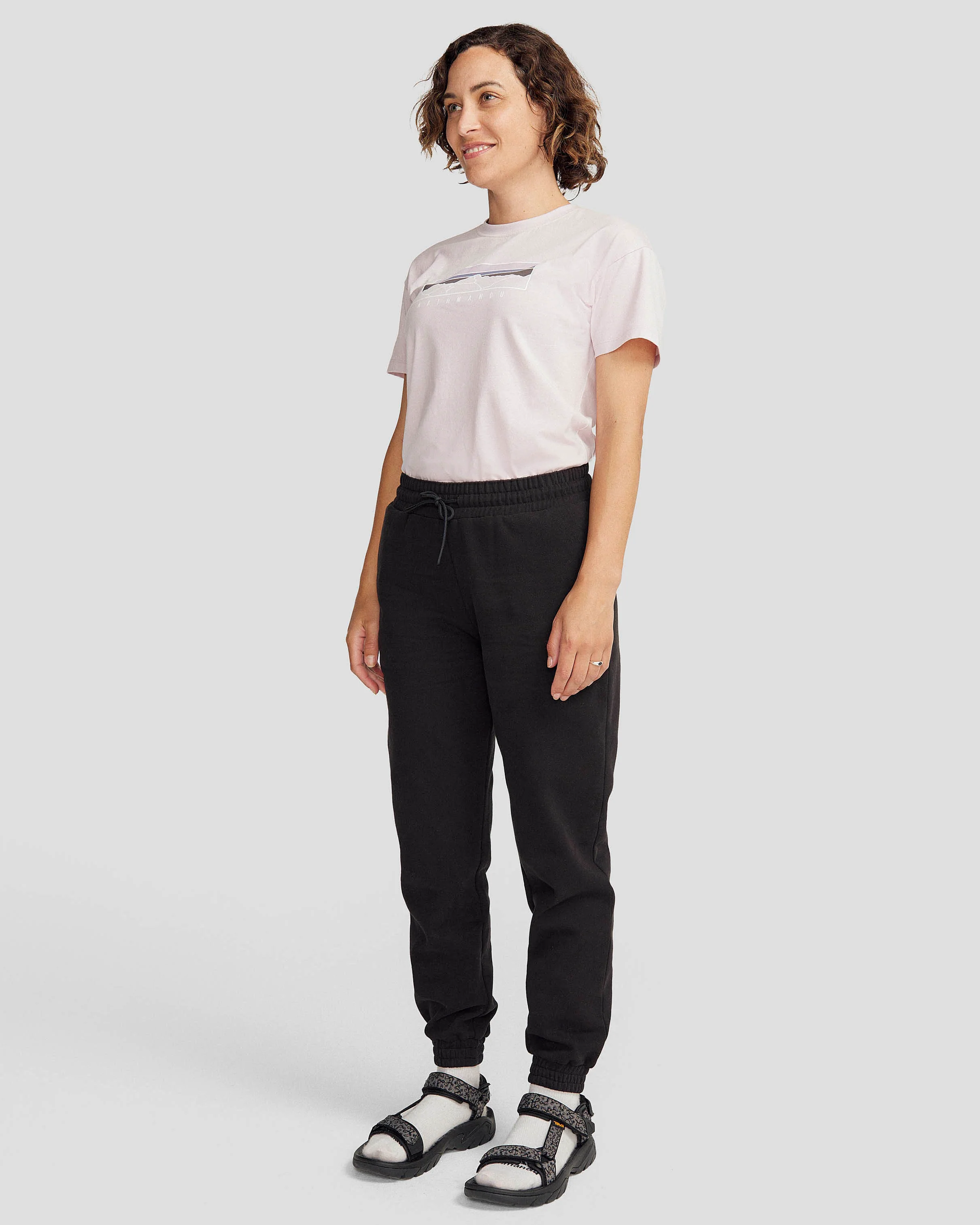 Women's Peak Badge Relaxed Joggers - Black Stingray - Image 2
