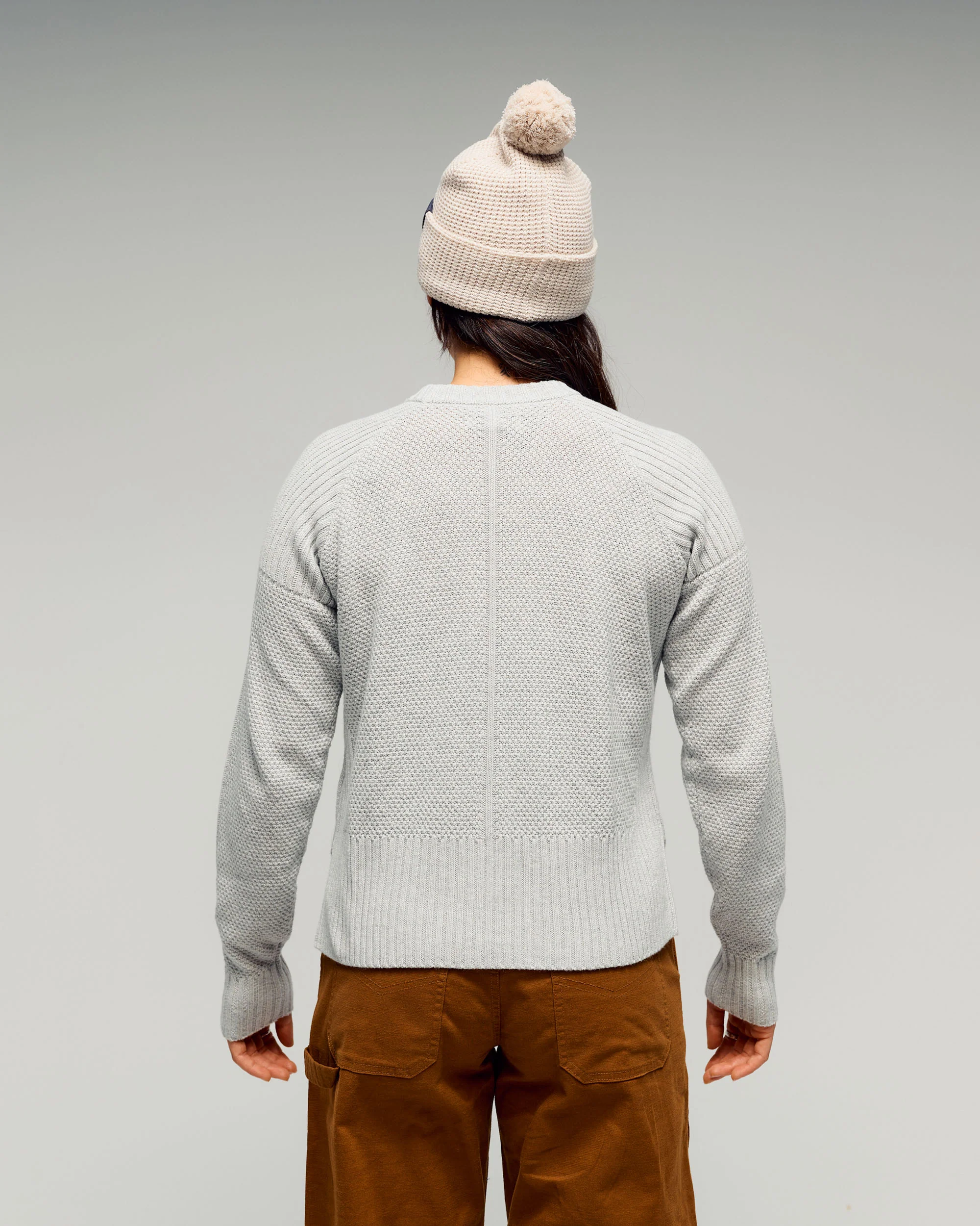 Women's Retreat Merino Blend Crew Pullover -  Super Moon - Image 2