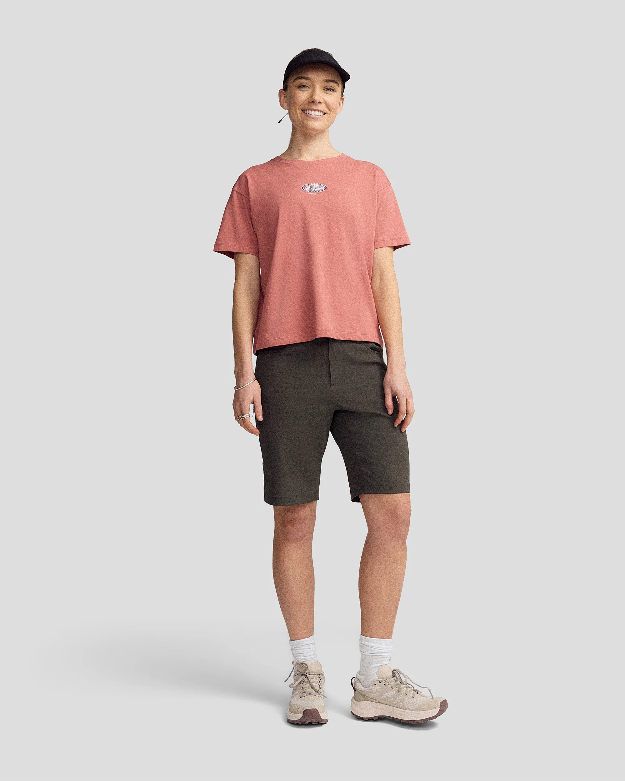 Women's Retro Badge Organic Cotton T-Shirt - Clay - Image 2