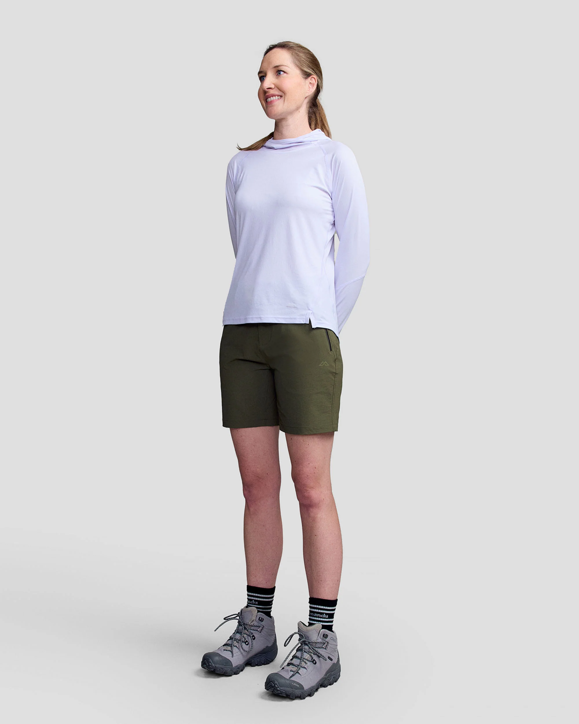 Women’s Ridge 7” Shorts - Light Moss - Image 2