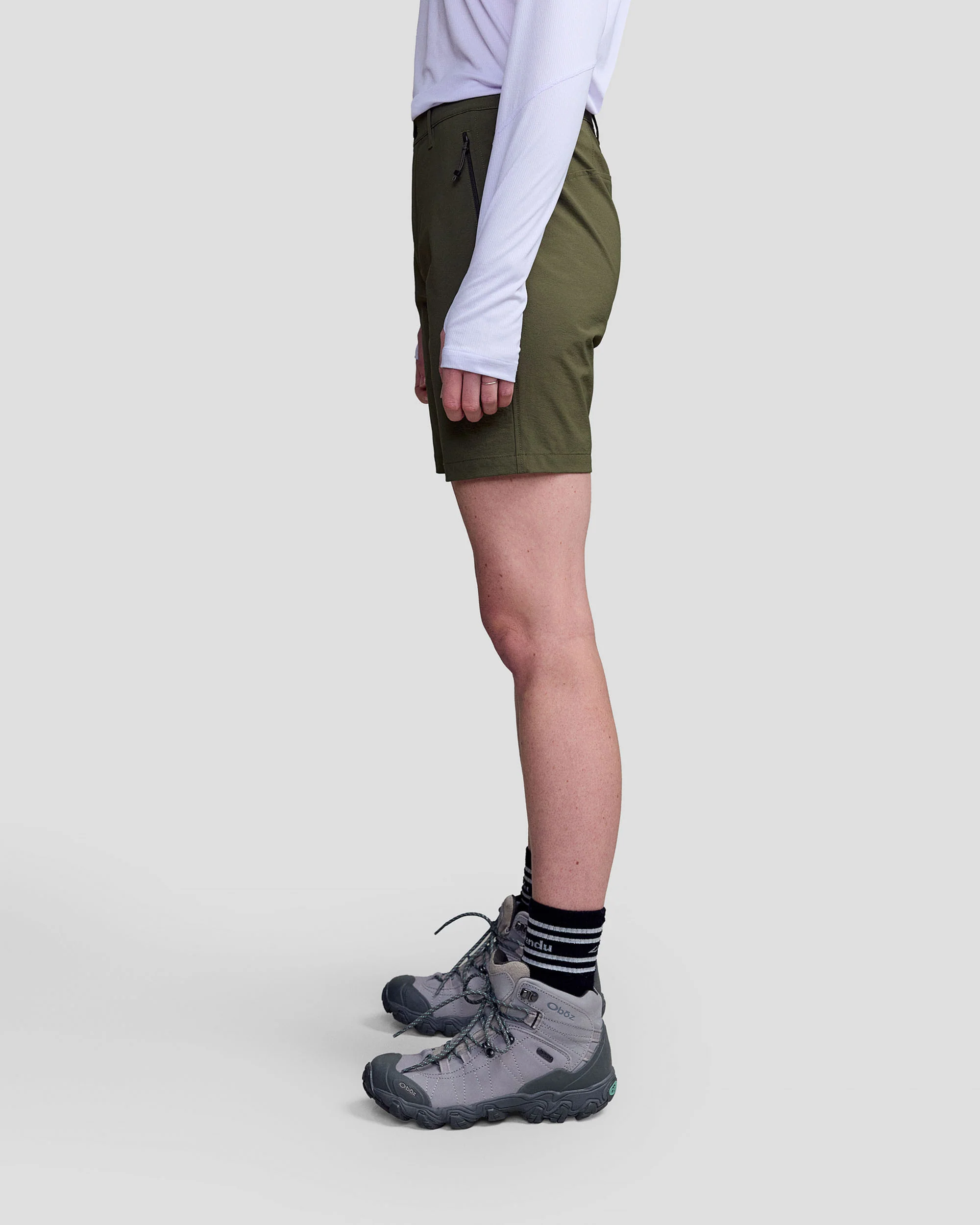 Women’s Ridge 7” Shorts - Light Moss - Image 3