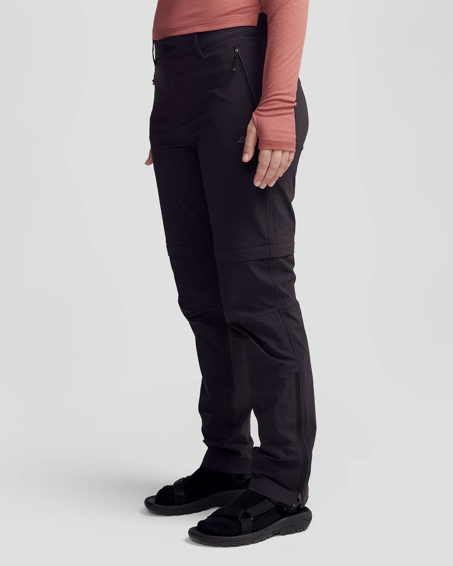 Women's Ridge Convertible Pants - Black Stingray - Image 3