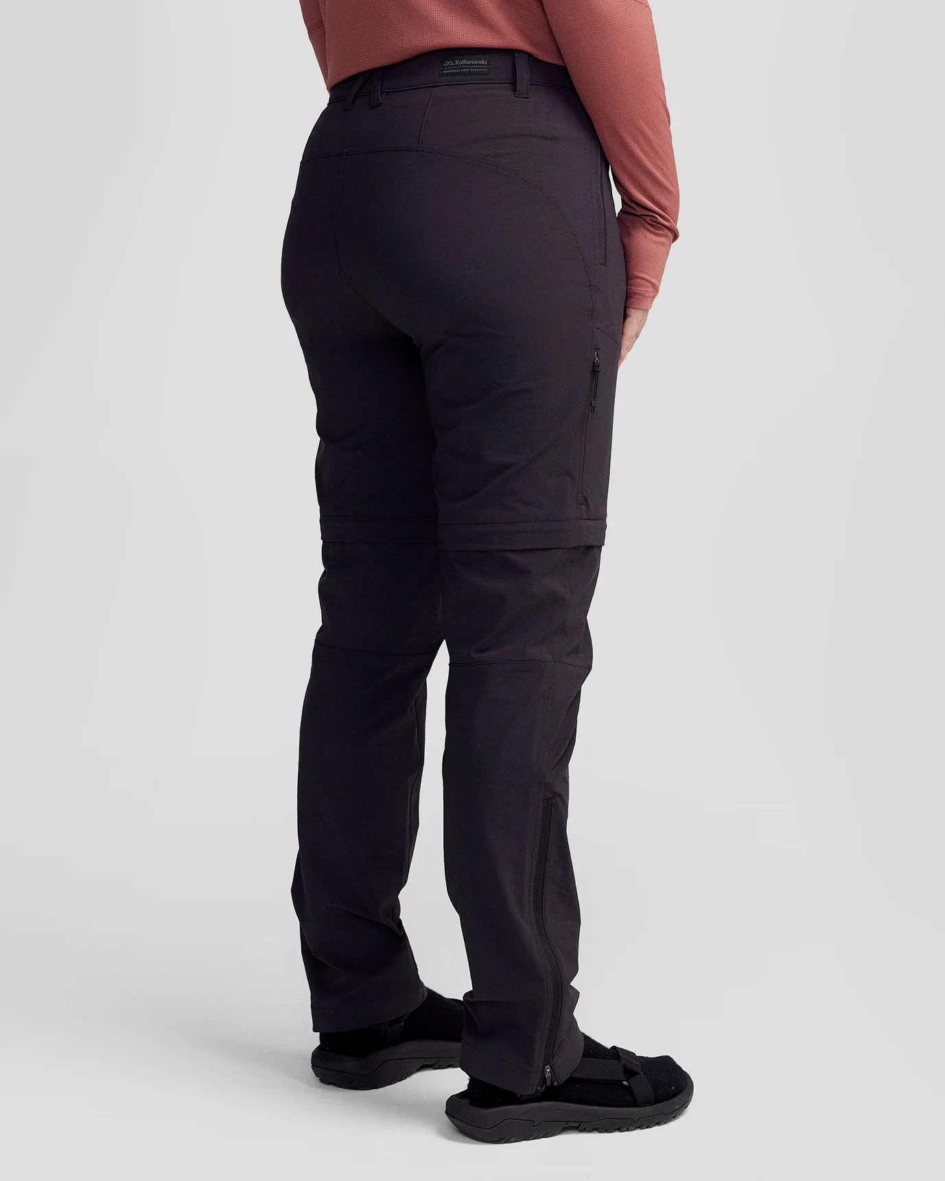 Women's Ridge Convertible Pants - Black Stingray - Image 7