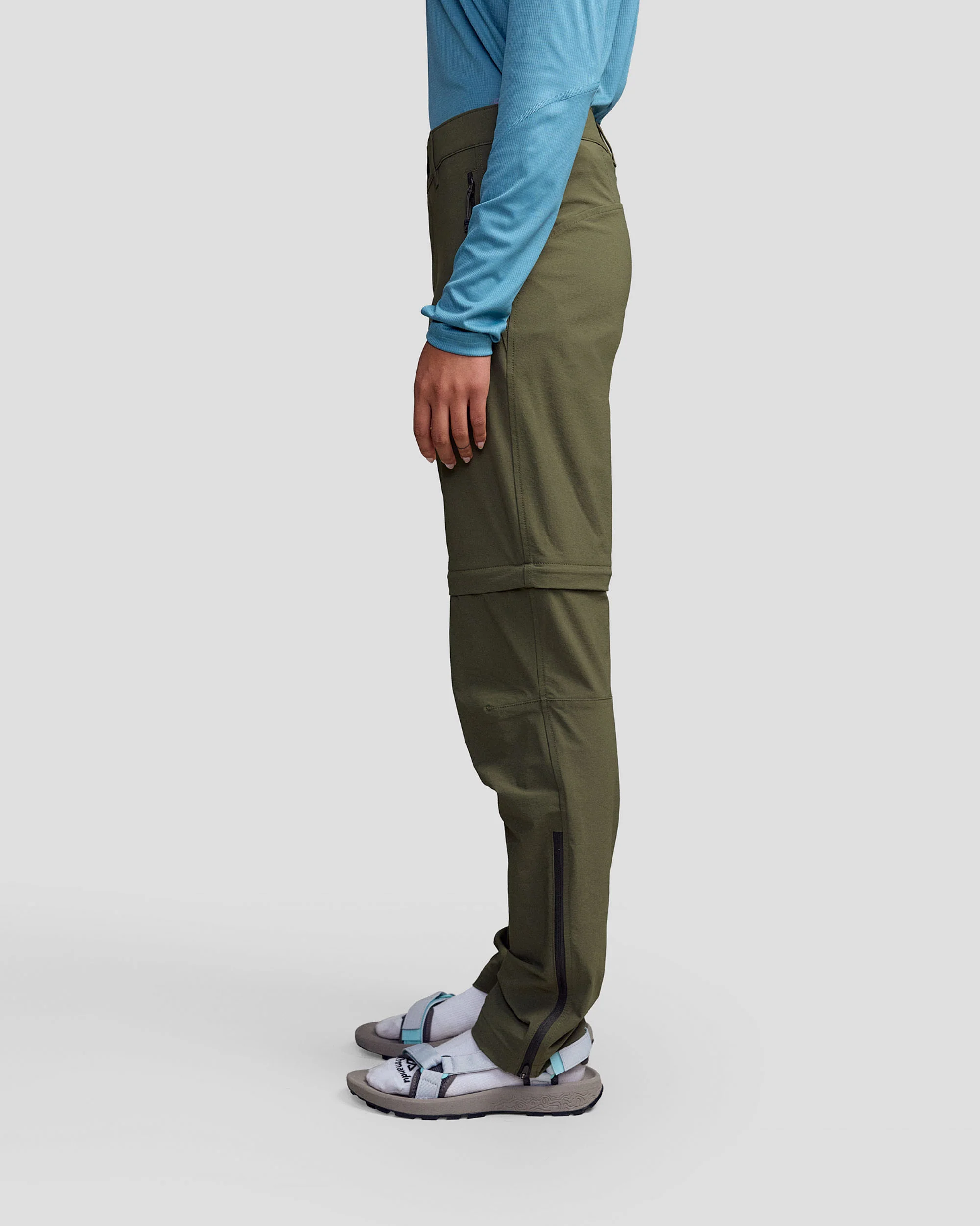 Women’s Ridge Convertible Pants - Light Moss - Image 4