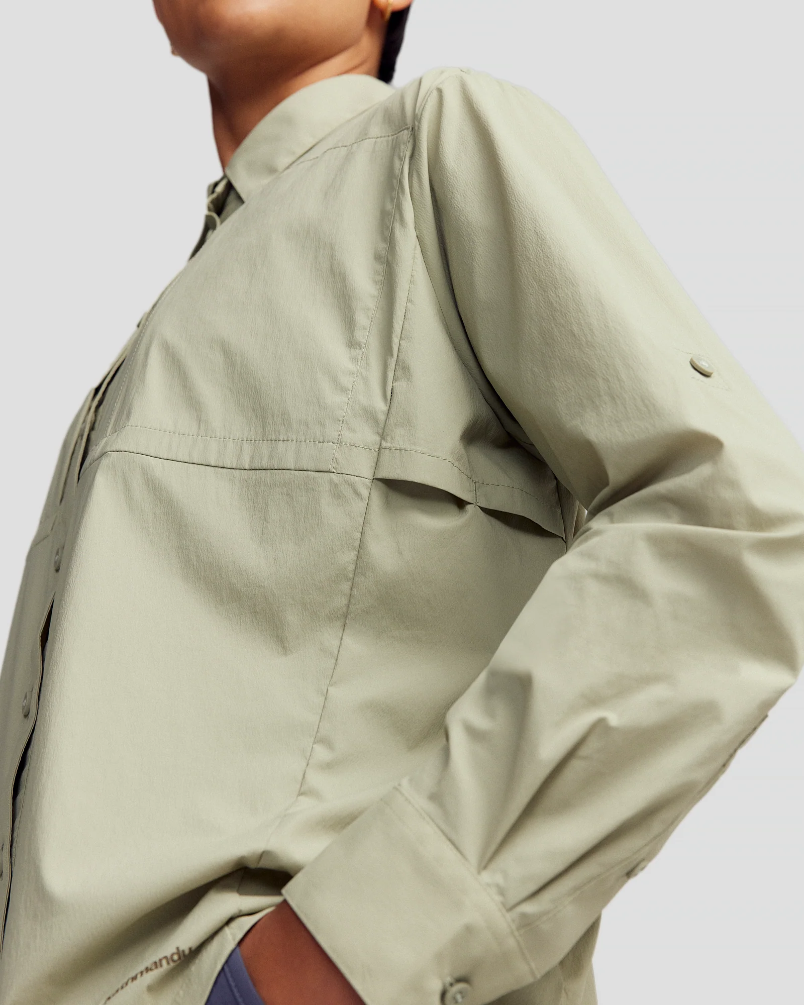 Women’s Ridge UPF Long Sleeve Shirt - Light Beech - Image 4