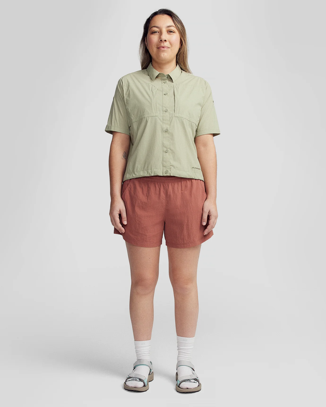 Women’s Ridge UPF Short Sleeve Shirt - Light Beech - Image 5