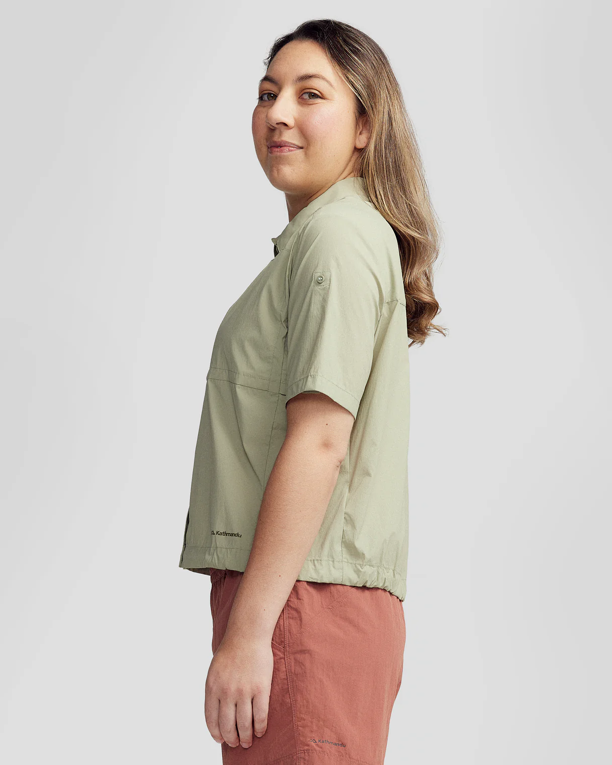 Women’s Ridge UPF Short Sleeve Shirt - Light Beech - Image 6
