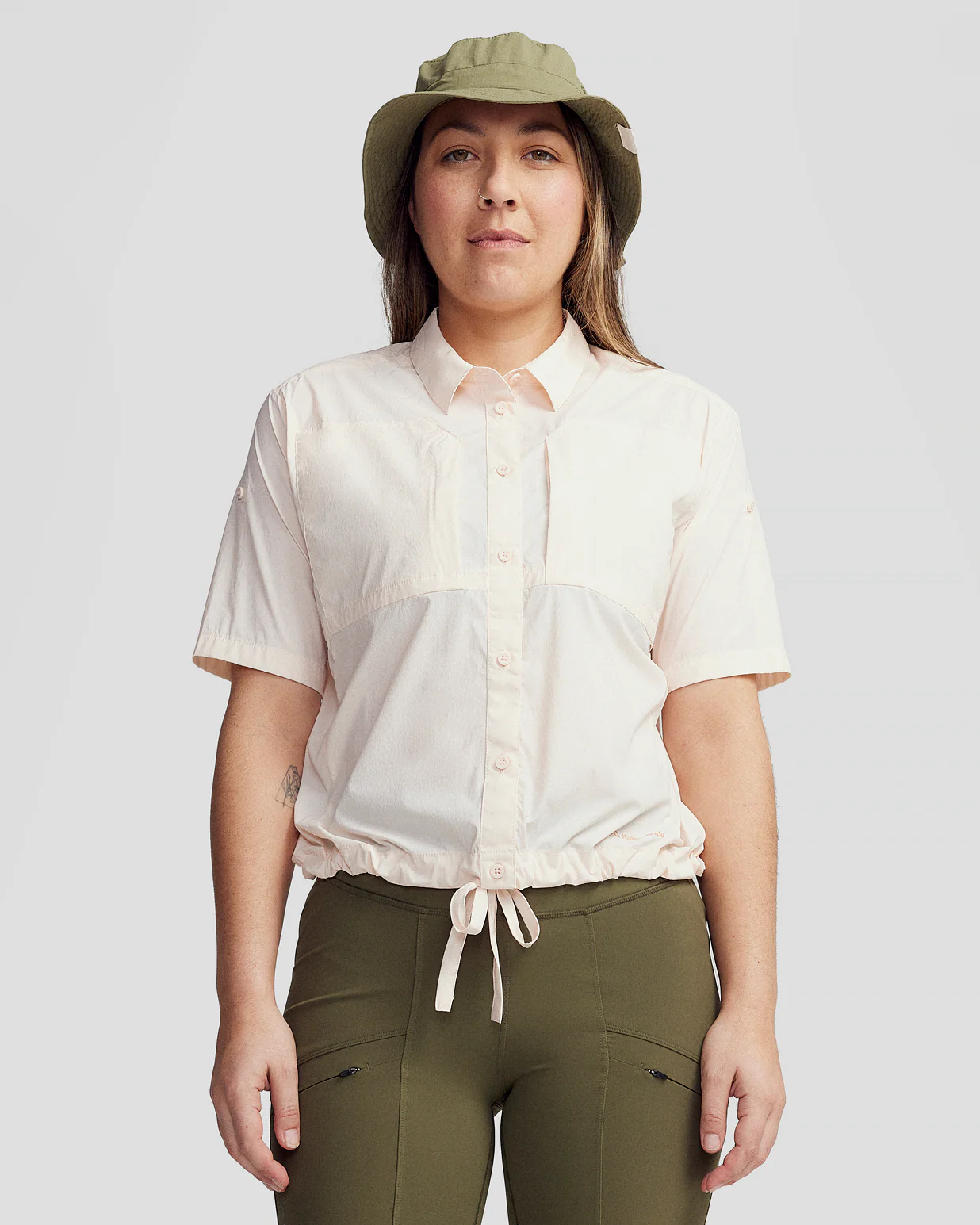 Women’s Ridge UPF Short Sleeve Shirt - Peachy - Image 2