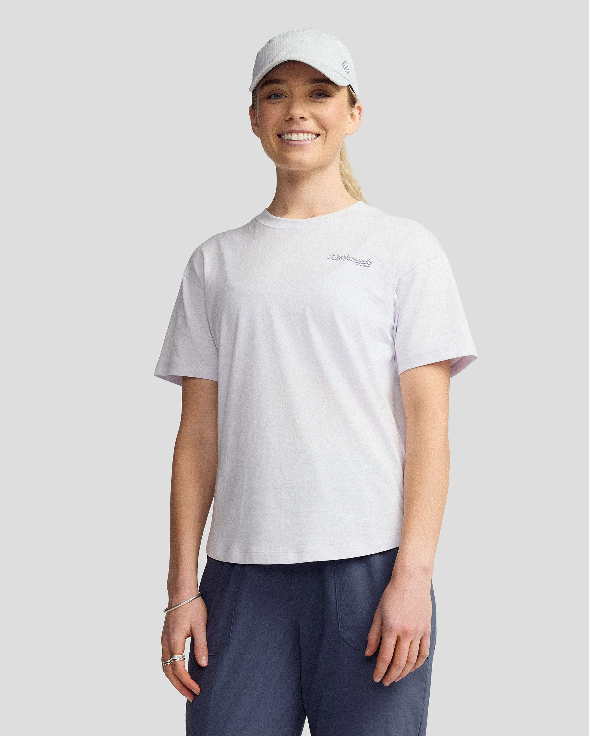 Women’s River Organic Cotton T-shirt  -  Bright Lilac - Image 3