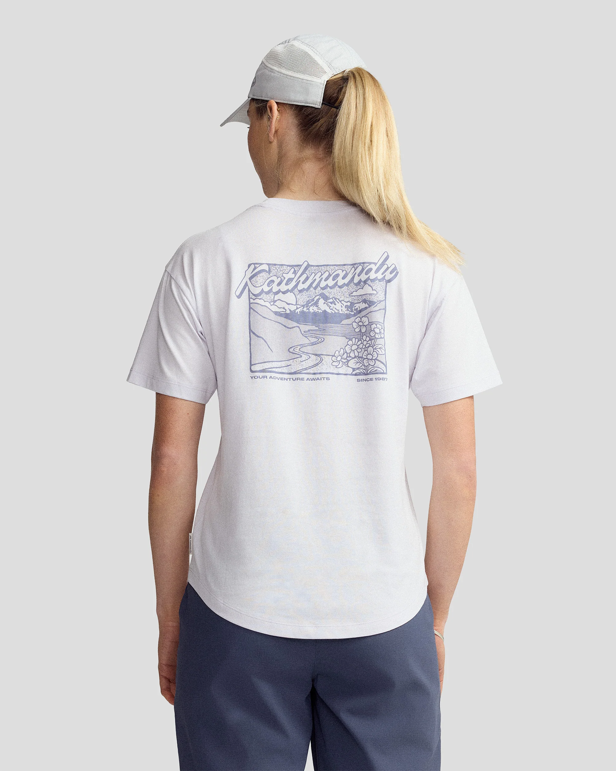 Women’s River Organic Cotton T-shirt  -  Bright Lilac - Image 6