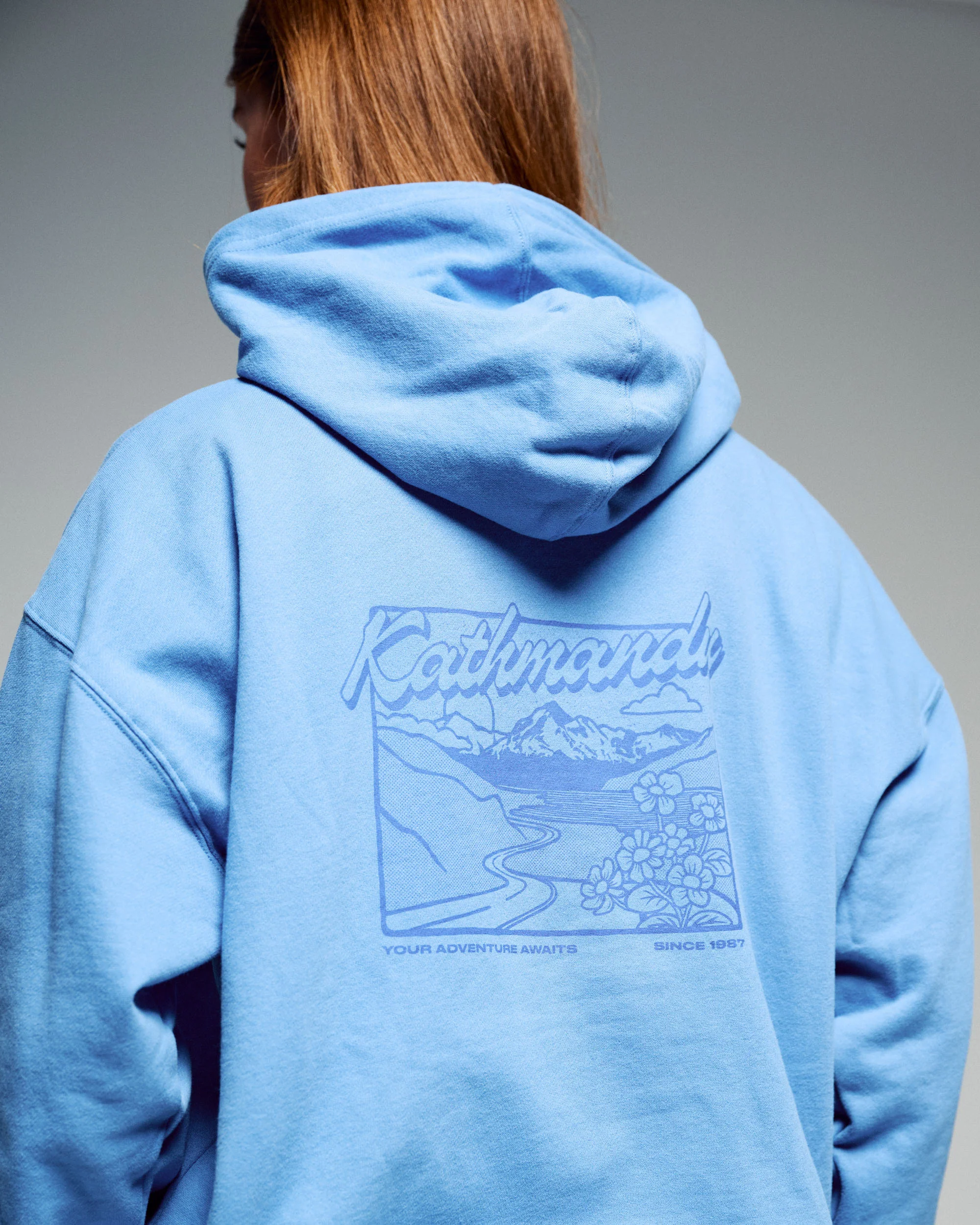 Women’s River Relaxed Hoodie - Washed Peri - Image 3
