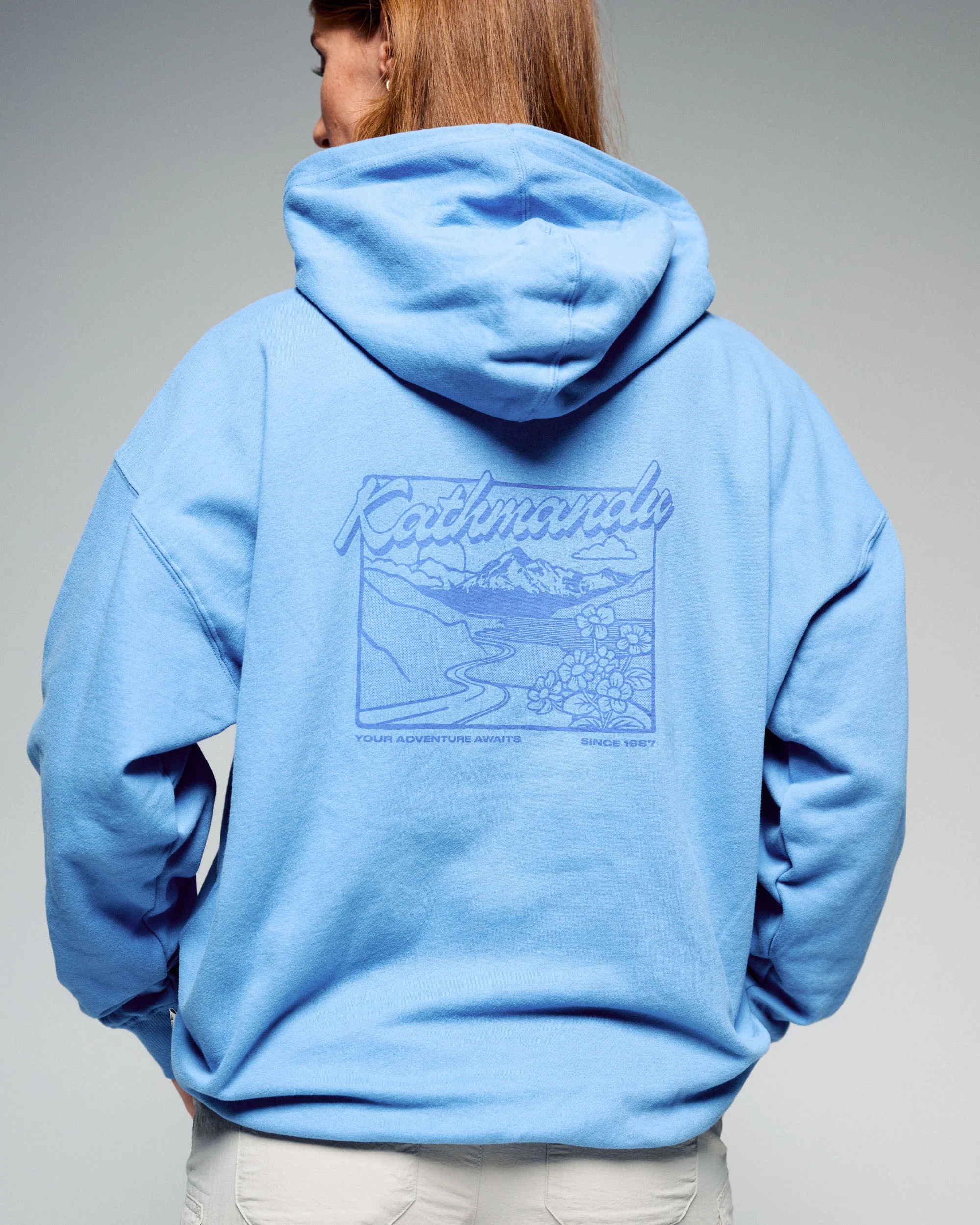 Women’s River Relaxed Hoodie - Washed Peri - Image 5