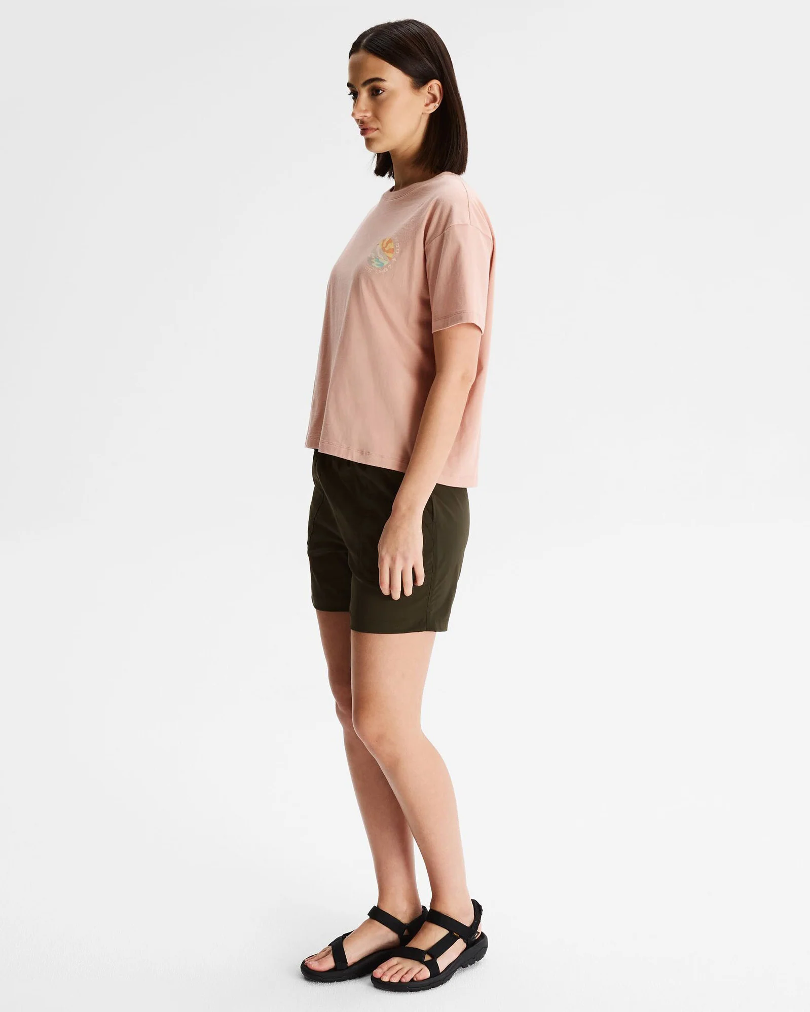 Women's Kathmandu Logo Sunburst Organic Cotton T-shirt - Mineral - Image 2