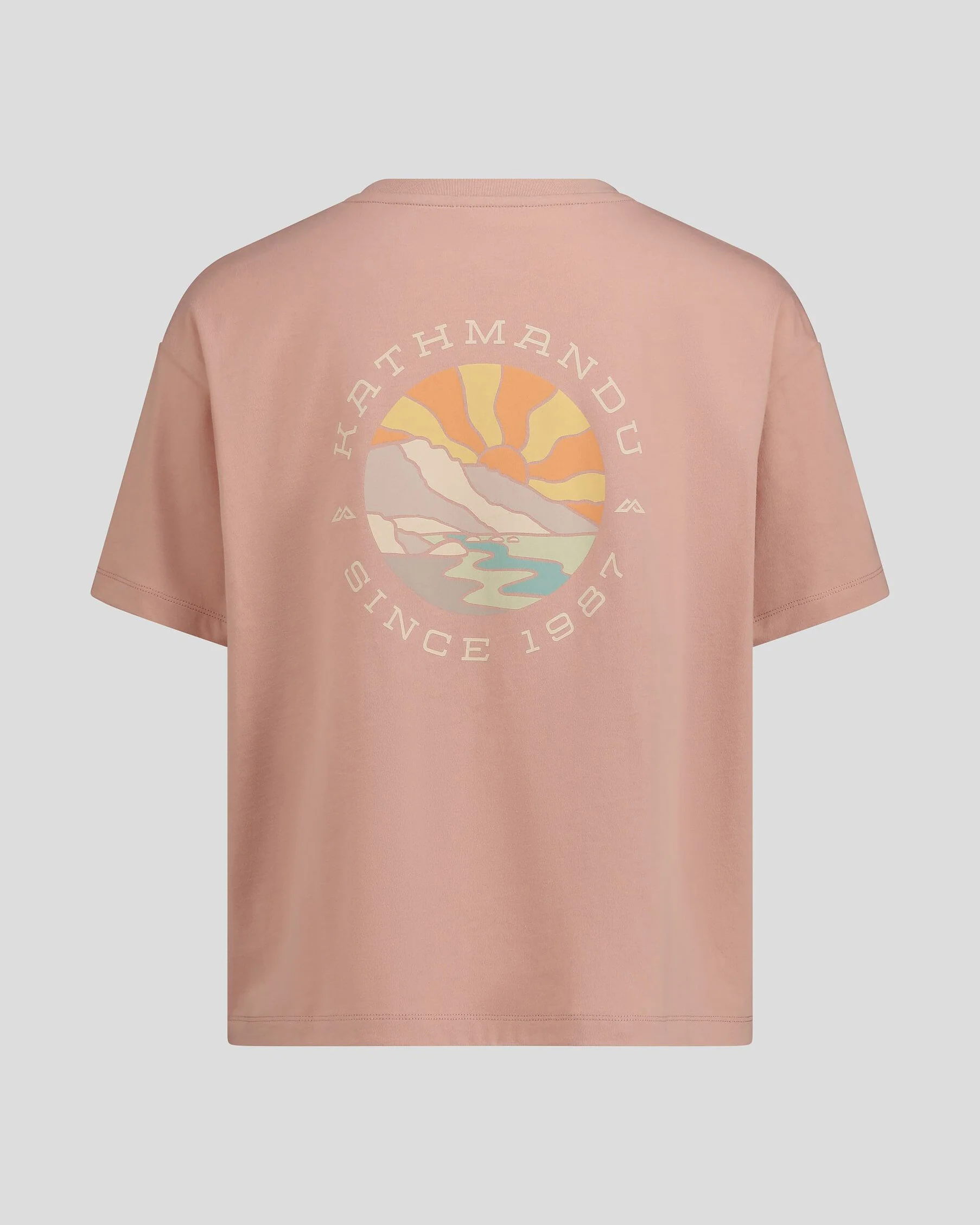 Women's Kathmandu Logo Sunburst Organic Cotton T-shirt - Mineral - Image 5